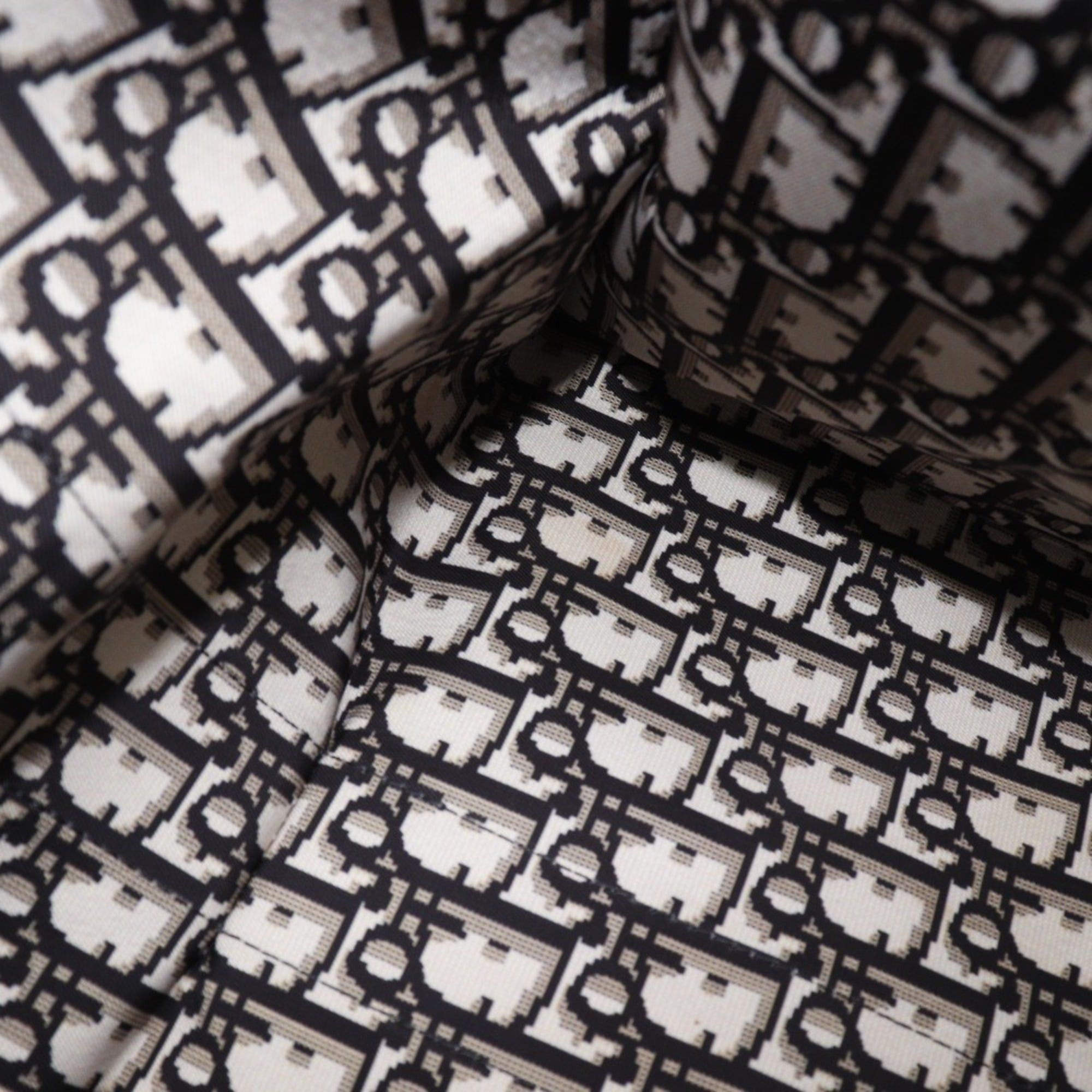 Dior Christian Dior Tote Bag Handbag Check 50-MA-0169 Cotton Black/White A4 Open for Women Size ONE SIZE - 8 Thumbnail