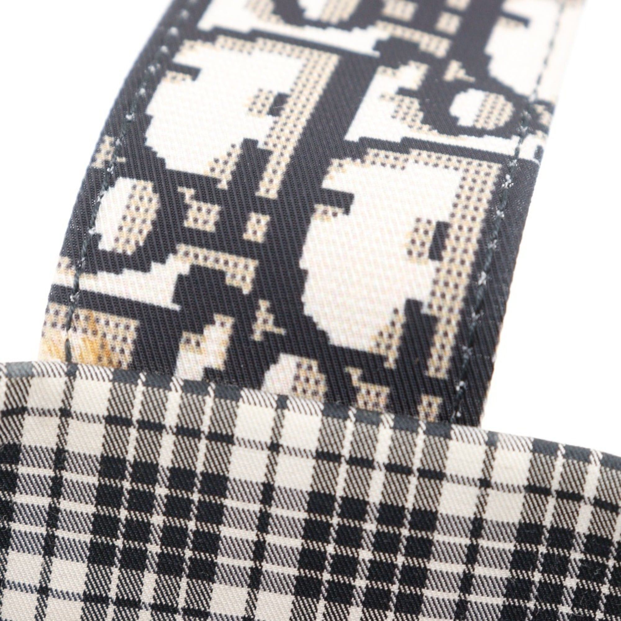 Dior Christian Dior Tote Bag Handbag Check 50-MA-0169 Cotton Black/White A4 Open for Women Size ONE SIZE - 10 Thumbnail
