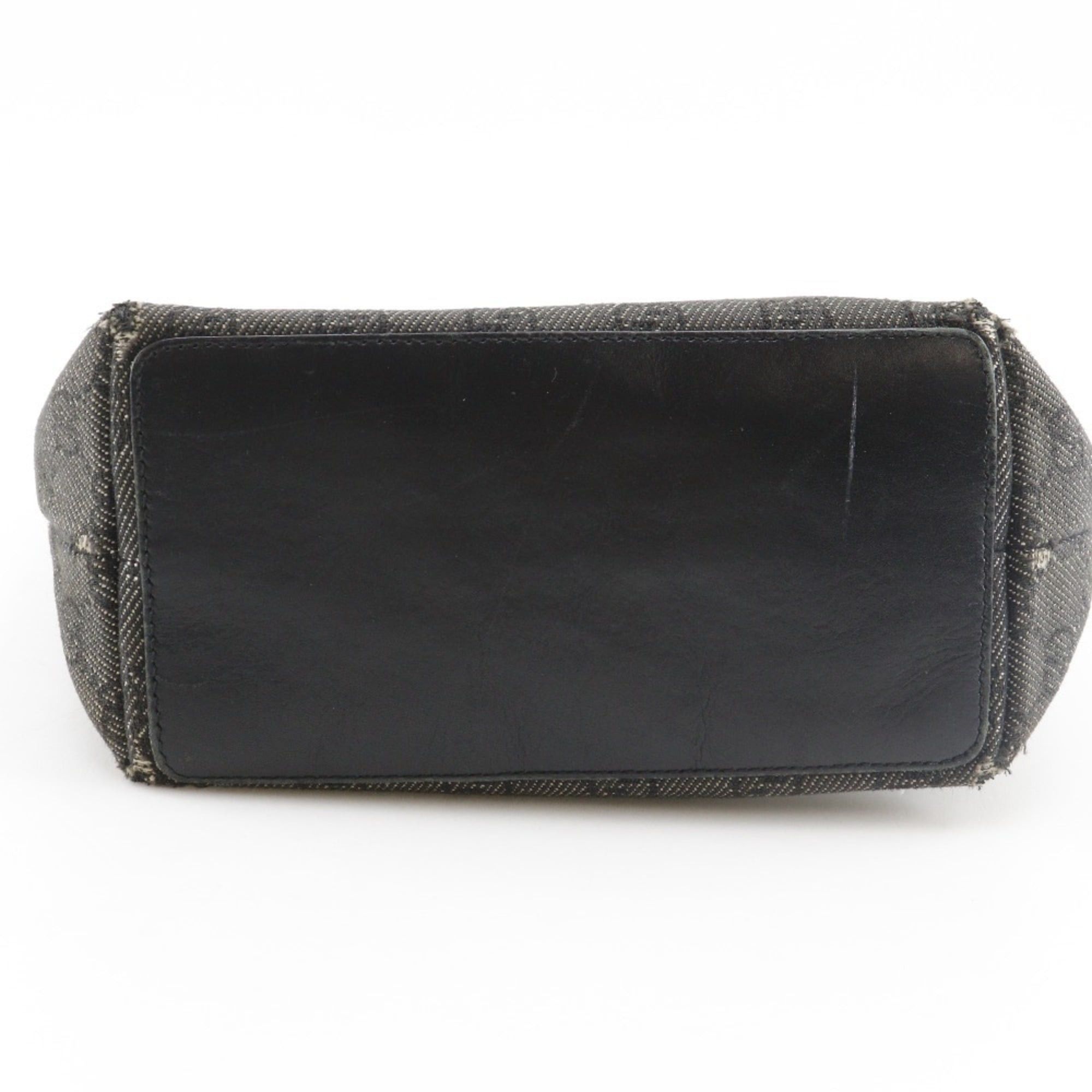 Gucci Gucci GG Denim Tote Bag 31244, Black Denim, A5 Size, Open, Women's Size ONE SIZE - 10 Thumbnail