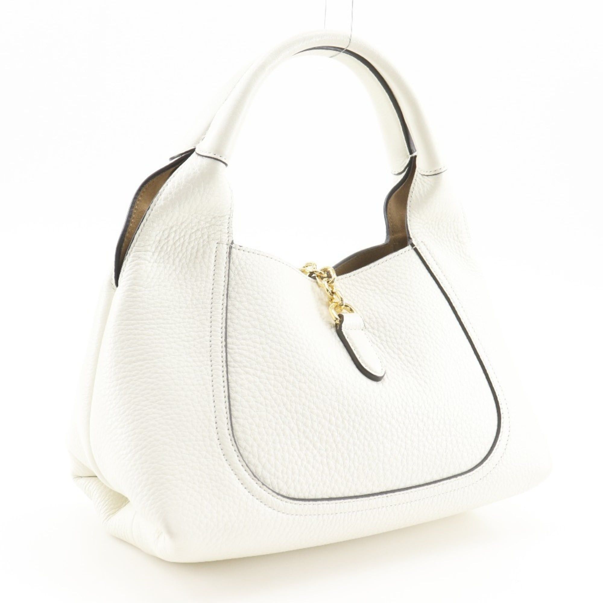 Gucci Gucci Soft Bit Small Handbag, Calfskin, White, A5 size, Magnetic closure, Women's. Size ONE SIZE - 3 Thumbnail