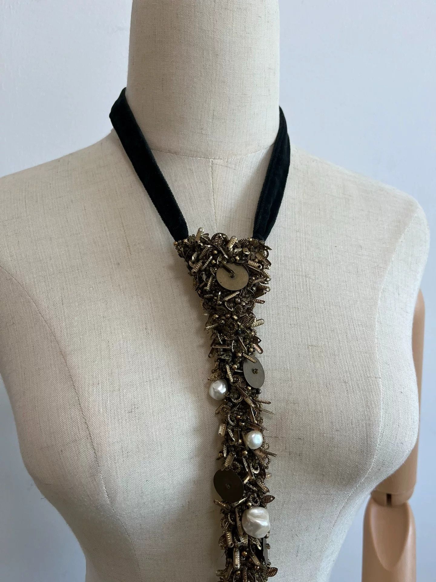 Comme des Garcons Comme des Garçons Tricot Pearl Metal Tie Size ONE SIZE - 7 Thumbnail