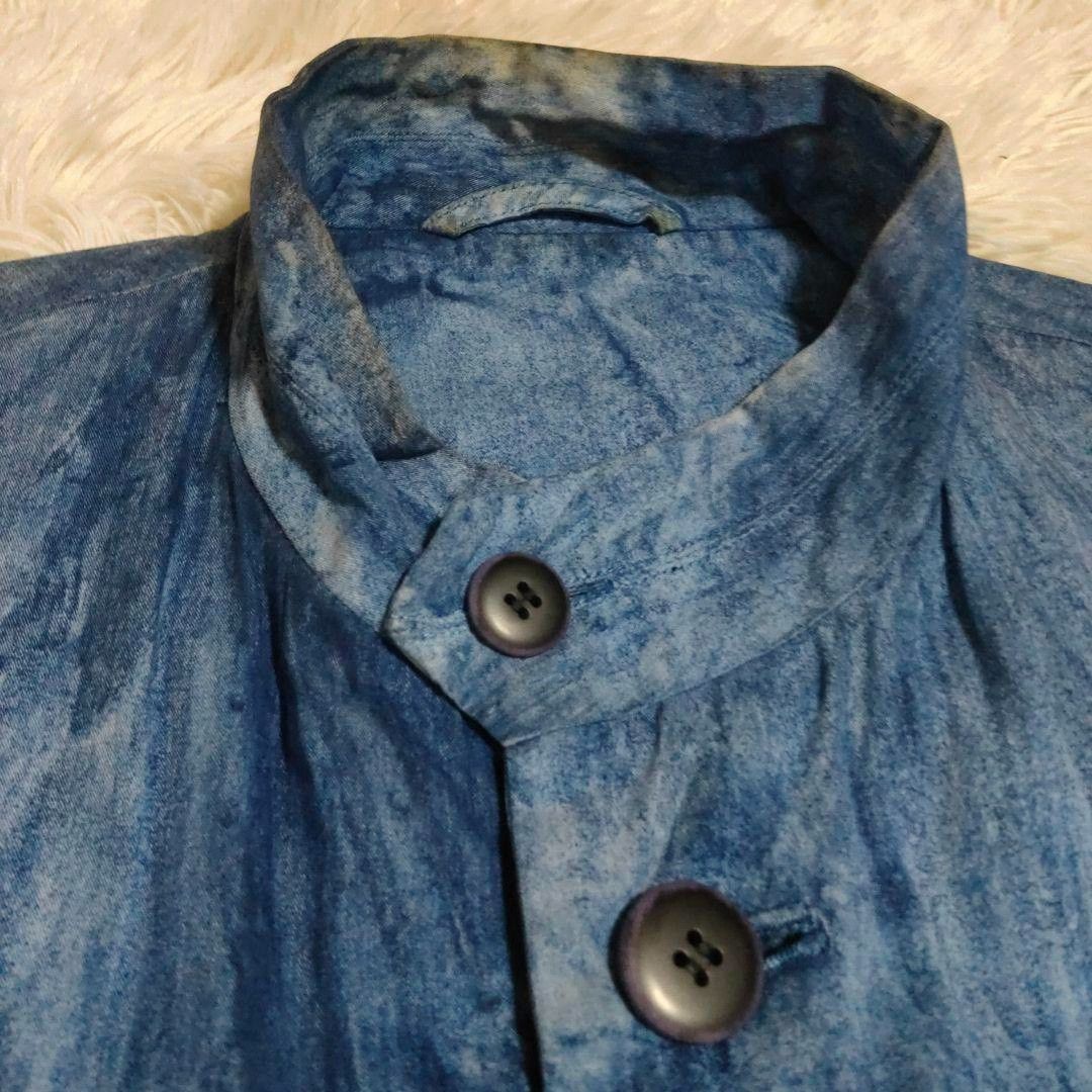 Issey Miyake Issey Miyake Blue Frosted Coat Size US M / EU 48-50 / 2 - 3 Thumbnail