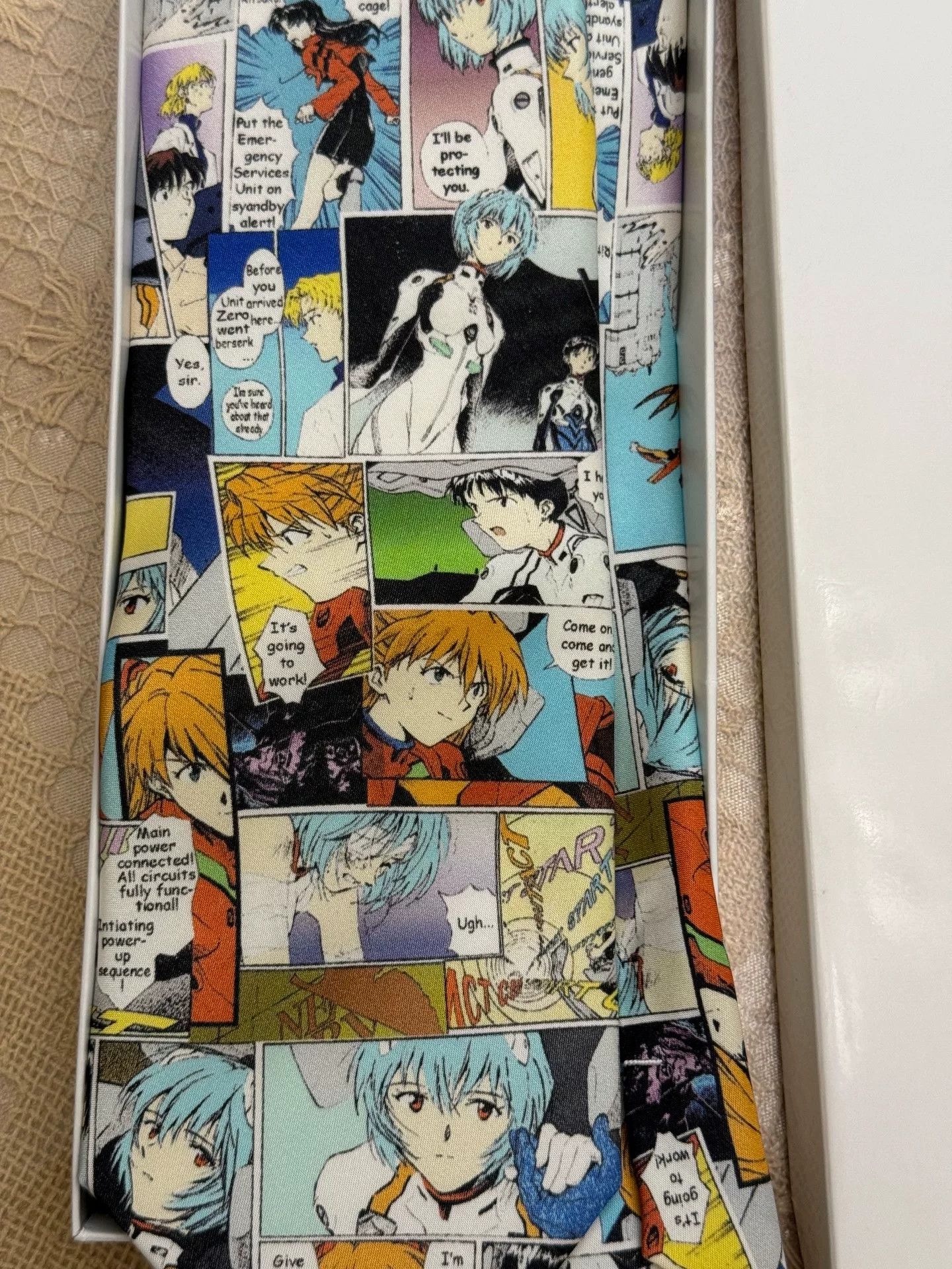Vintage EVA Neon Genesis Evangelion Limited Tie Size ONE SIZE - 2 Thumbnail