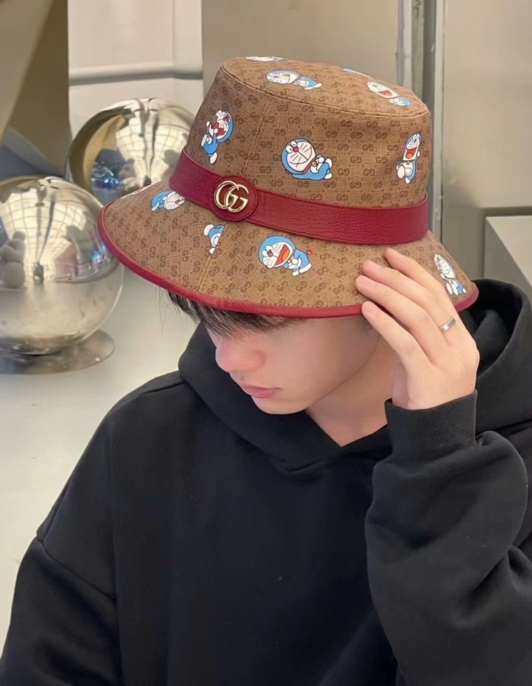 Gucci Gucci Doraemon Collaboration Bucket Hat Size ONE SIZE - 4 Thumbnail