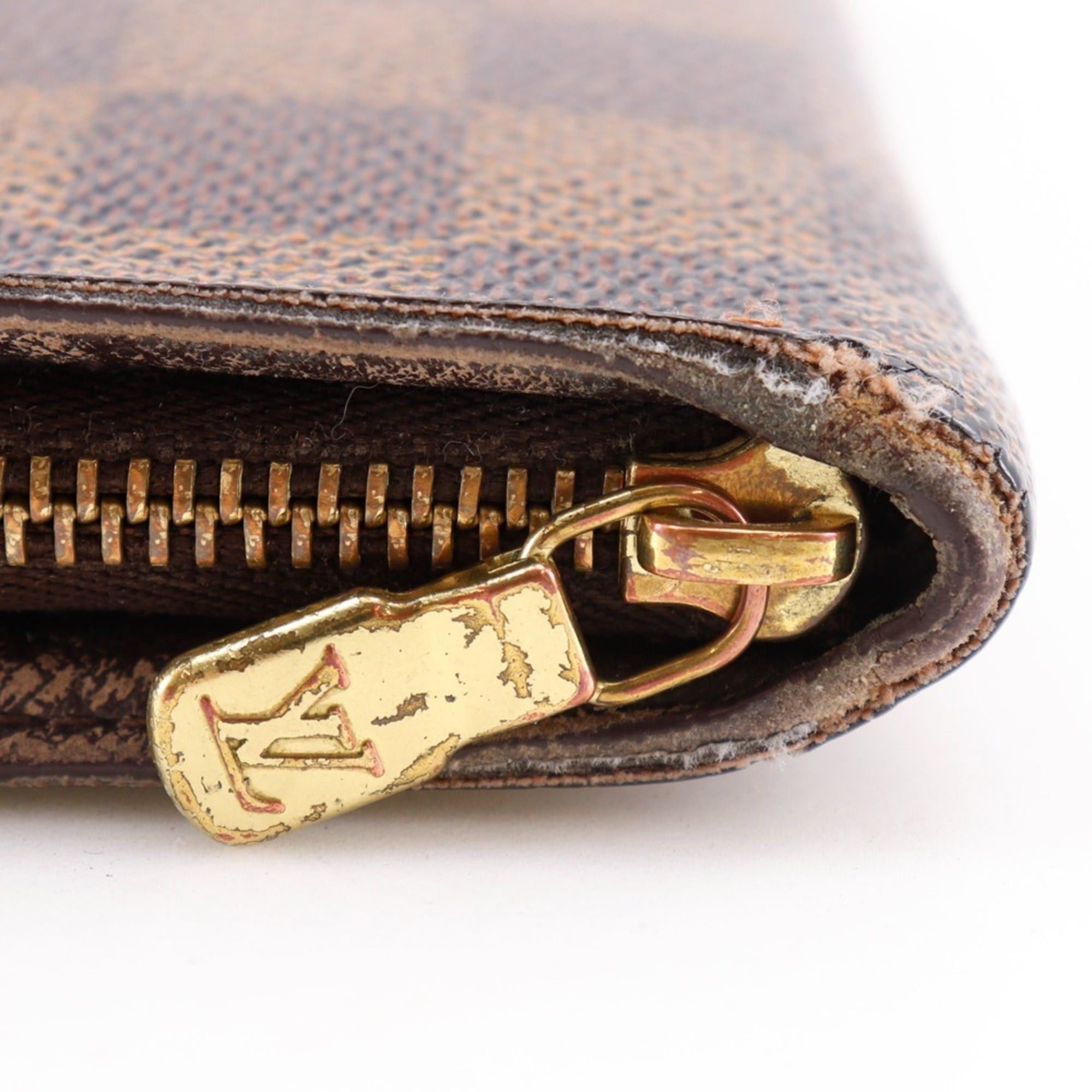 Louis Vuitton Louis Vuitton Porte Monnaie Zip Long Wallet N61728 Damier Canvas 2001 Brown CT1001 Zipper Unisex Size ONE SIZE - 16 Thumbnail