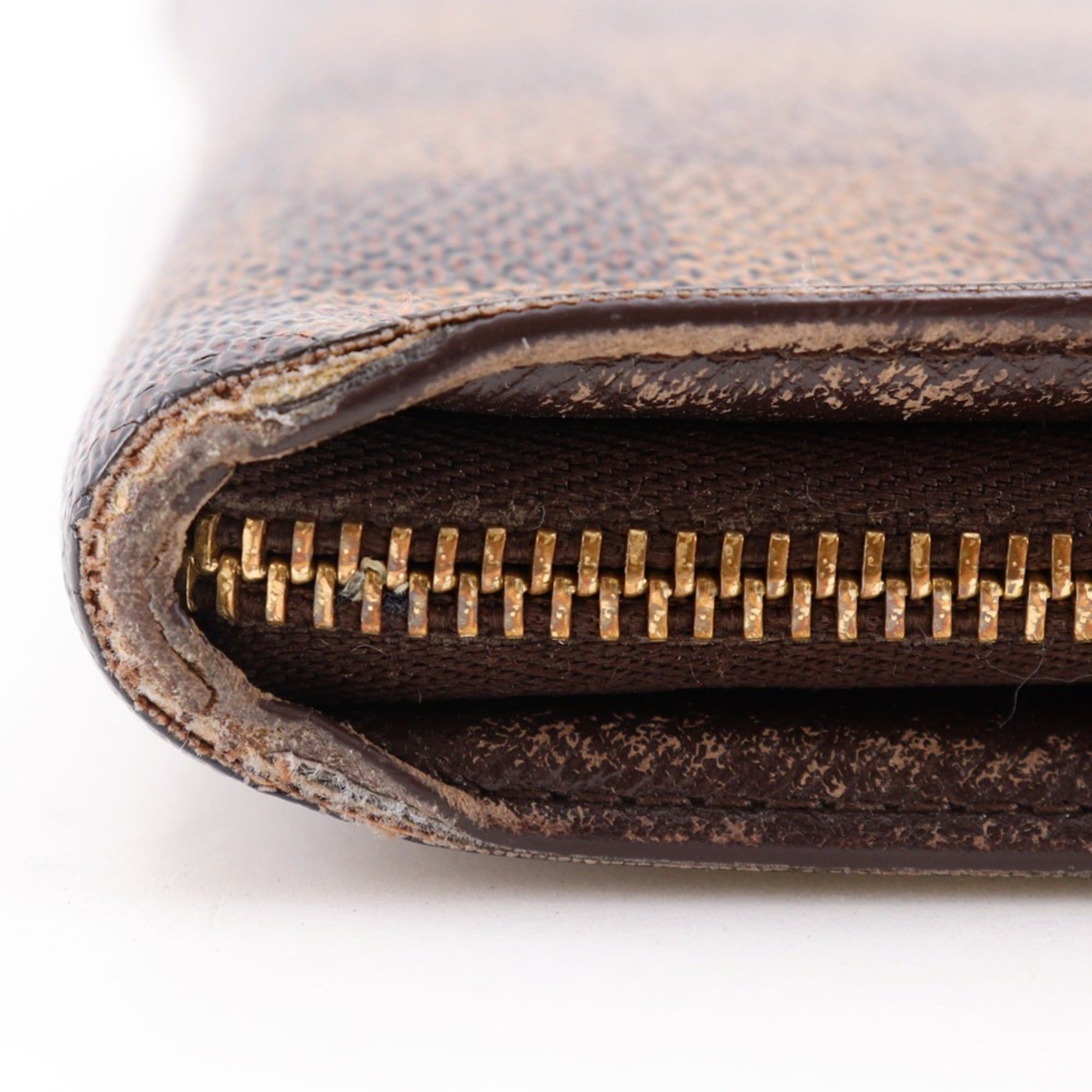 Louis Vuitton Louis Vuitton Porte Monnaie Zip Long Wallet N61728 Damier Canvas 2001 Brown CT1001 Zipper Unisex Size ONE SIZE - 15 Thumbnail