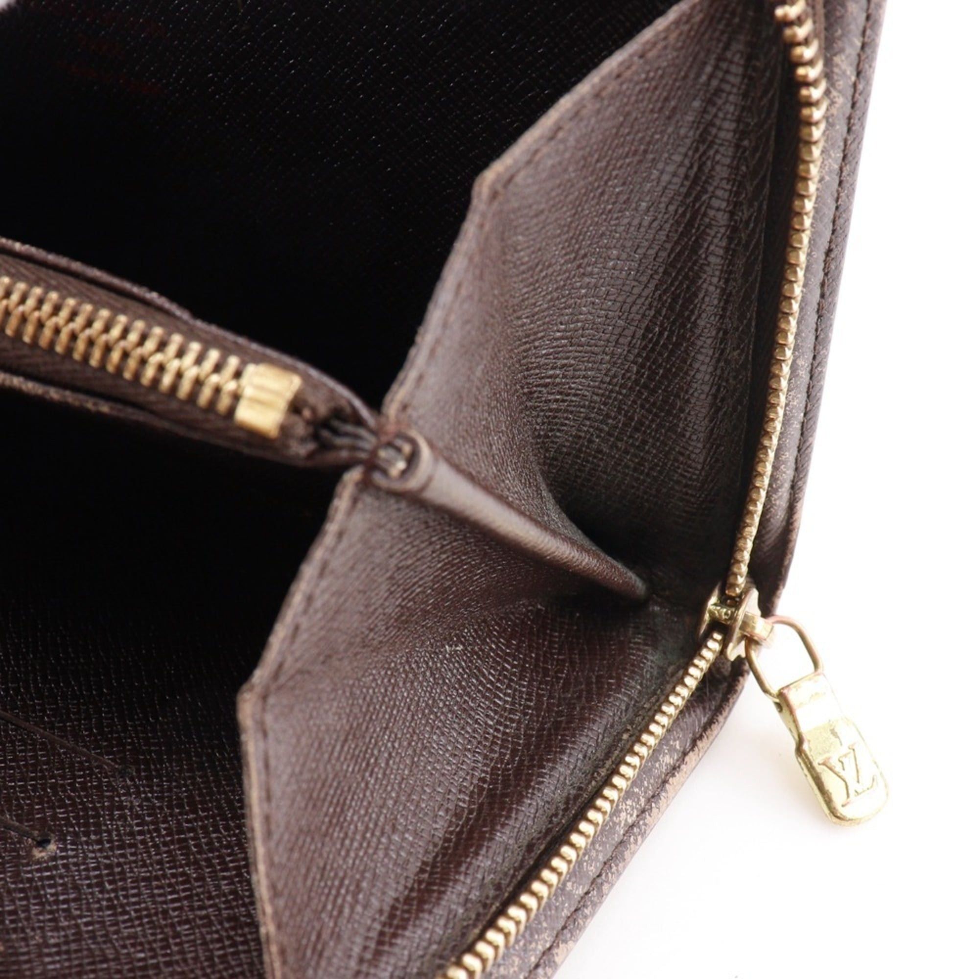 Louis Vuitton Louis Vuitton Porte Monnaie Zip Long Wallet N61728 Damier Canvas 2001 Brown CT1001 Zipper Unisex Size ONE SIZE - 11 Thumbnail