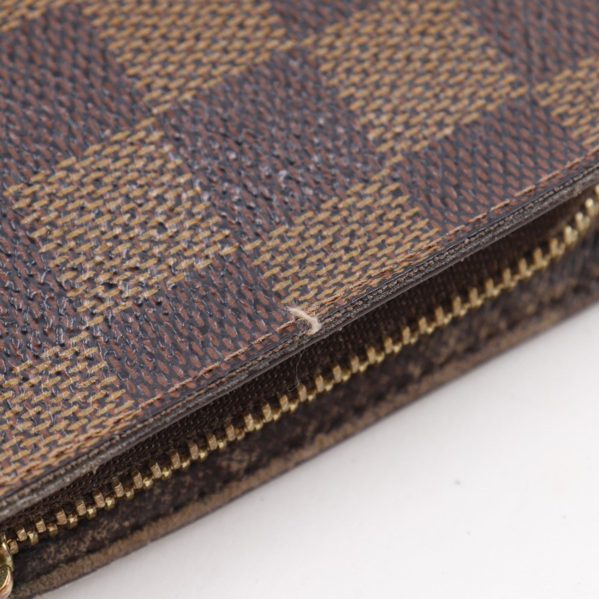 Louis Vuitton Louis Vuitton Porte Monnaie Zip Long Wallet N61728 Damier Canvas 2001 Brown CT1001 Zipper Unisex Size ONE SIZE - 13 Thumbnail
