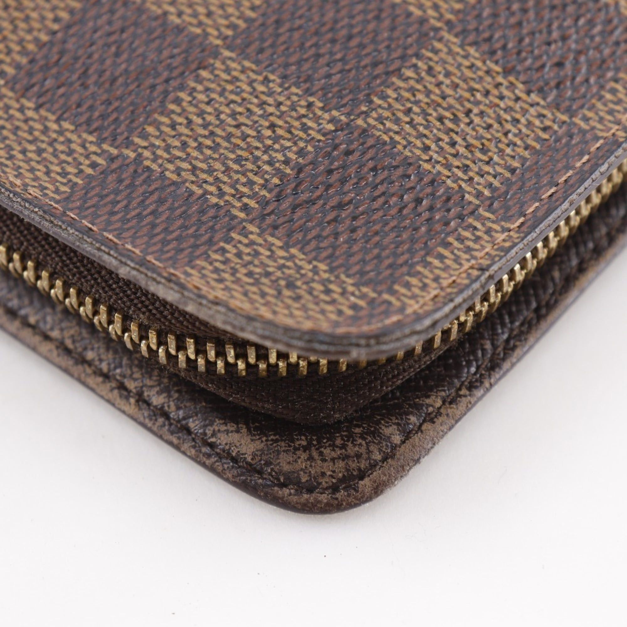 Louis Vuitton Louis Vuitton Porte Monnaie Zip Long Wallet N61728 Damier Canvas 2001 Brown CT1001 Zipper Unisex Size ONE SIZE - 5 Thumbnail