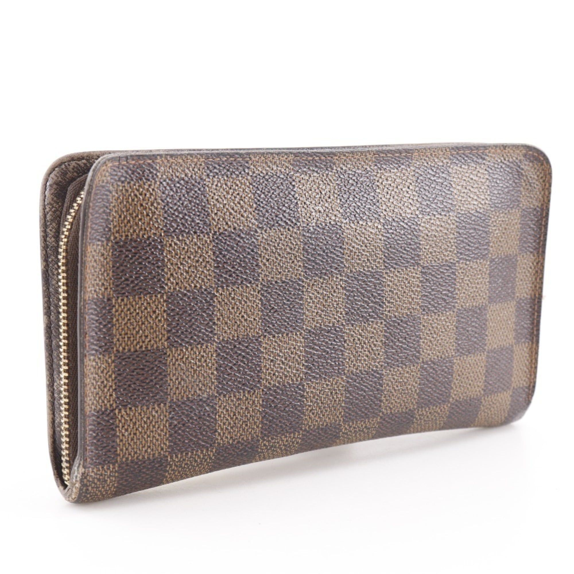 Louis Vuitton Louis Vuitton Porte Monnaie Zip Long Wallet N61728 Damier Canvas 2001 Brown CT1001 Zipper Unisex Size ONE SIZE - 3 Thumbnail