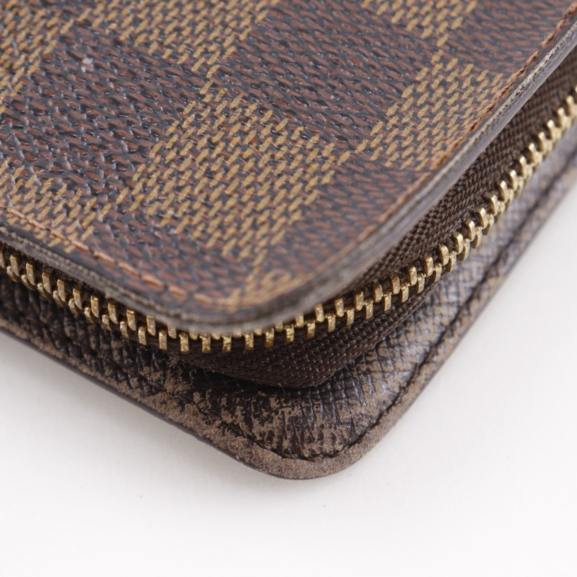 Louis Vuitton Louis Vuitton Porte Monnaie Zip Long Wallet N61728 Damier Canvas 2001 Brown CT1001 Zipper Unisex Size ONE SIZE - 6 Thumbnail
