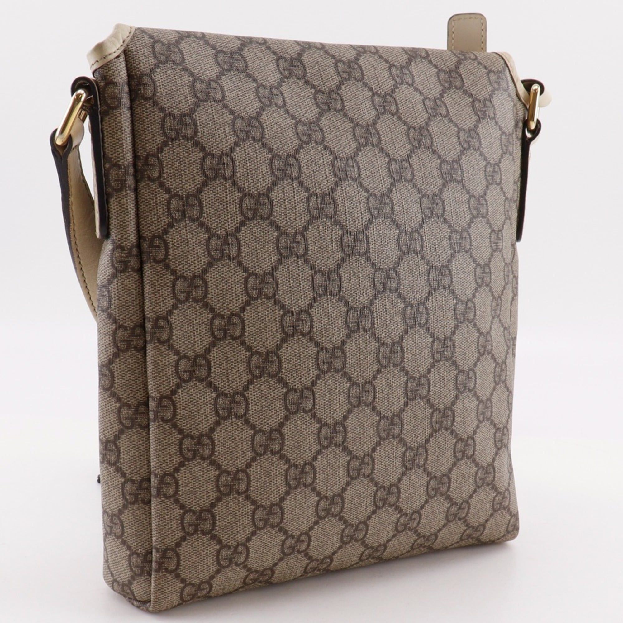 Gucci Gucci Shoulder Bag 223666 GG Supreme Canvas Beige A5 Magnetic Closure Unisex Size ONE SIZE - 3 Thumbnail