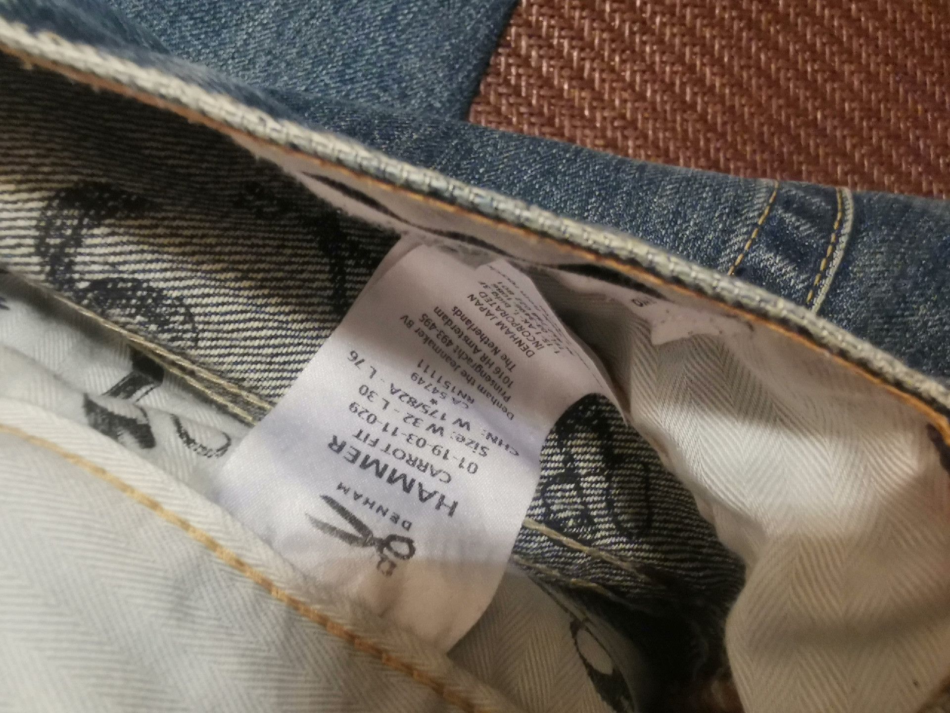 DENHAM Denham Japan Artisan Blue Distressed Jeans Size US 31 - 5 Thumbnail