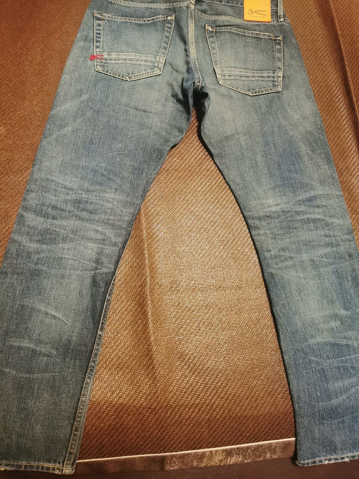 DENHAM Denham Japan Artisan Blue Distressed Jeans Size US 31 - 3 Thumbnail