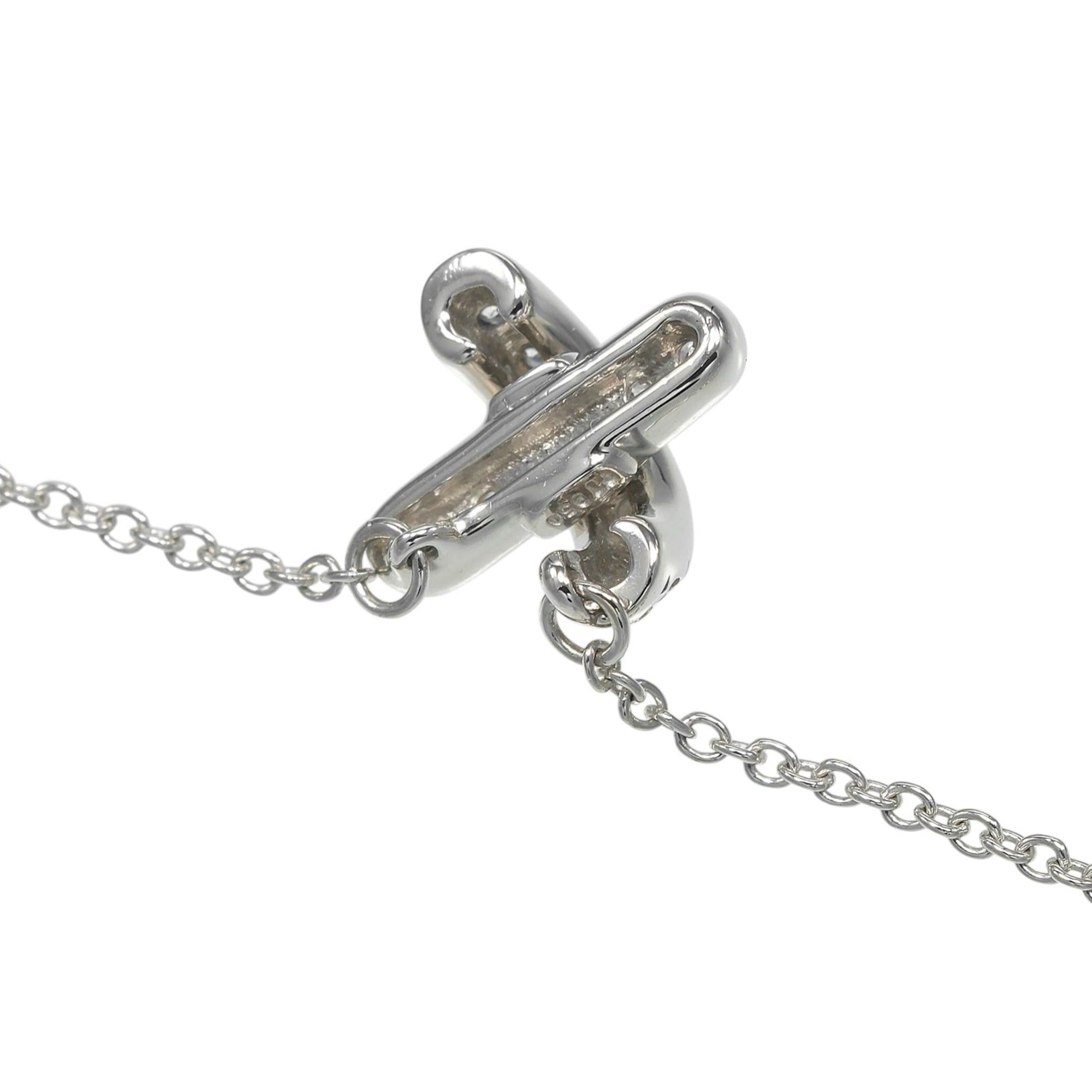 Tiffany & Co. Tiffany & Co. Cross-stitch Necklace, Pt950 Platinum, Diamond, Approx. 4.1g. Size ONE SIZE - 5 Thumbnail