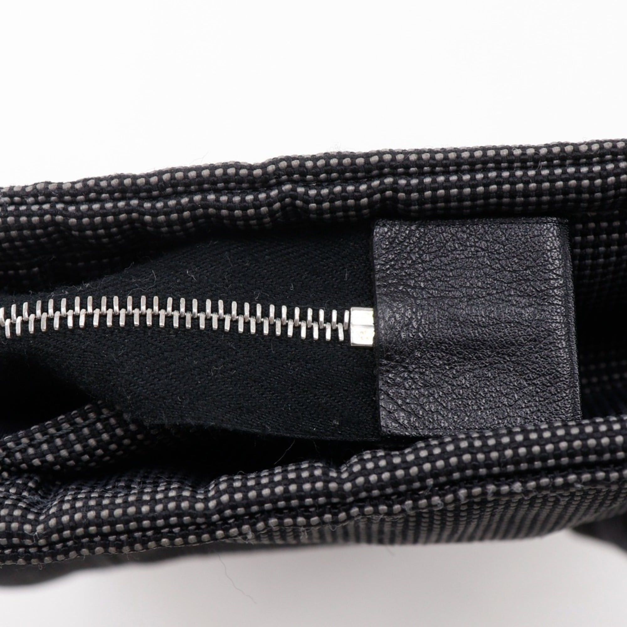 Hermes Hermes Herline Pouch MM - Pouch, Clutch Bag, Nylon Canvas, Gray, Zipper Closure, Unisex Size ONE SIZE - 10 Thumbnail