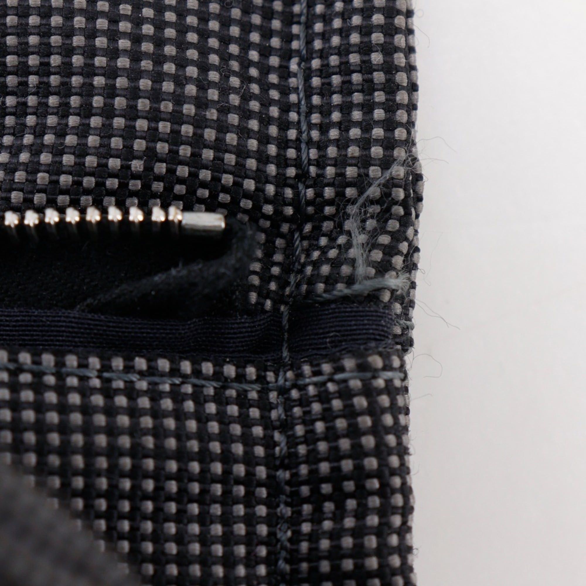 Hermes Hermes Herline Pouch MM - Pouch, Clutch Bag, Nylon Canvas, Gray, Zipper Closure, Unisex Size ONE SIZE - 6 Thumbnail