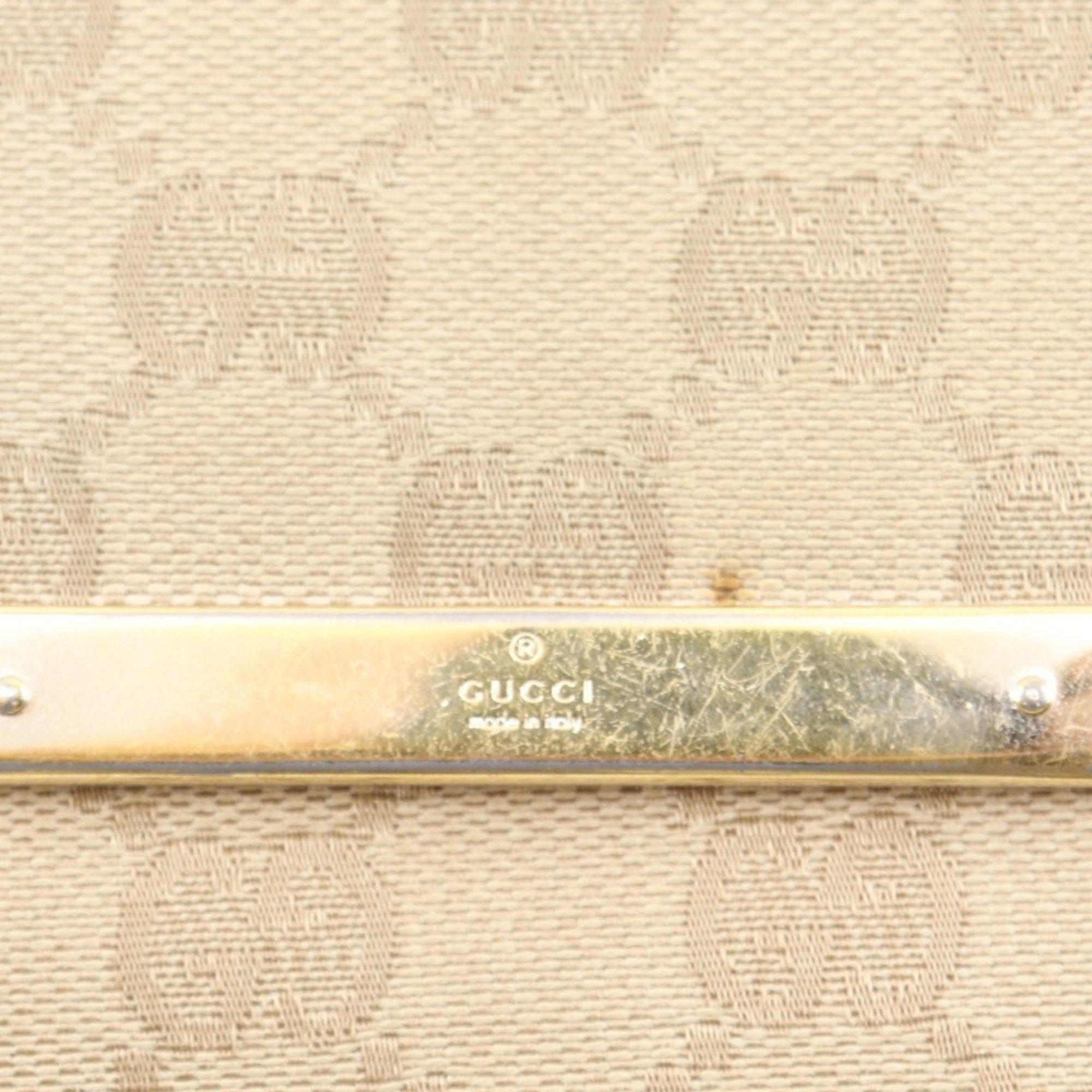 Gucci Gucci Bi-fold Wallet 112664 GG Canvas Beige Snap Button Women's Size ONE SIZE - 12 Thumbnail