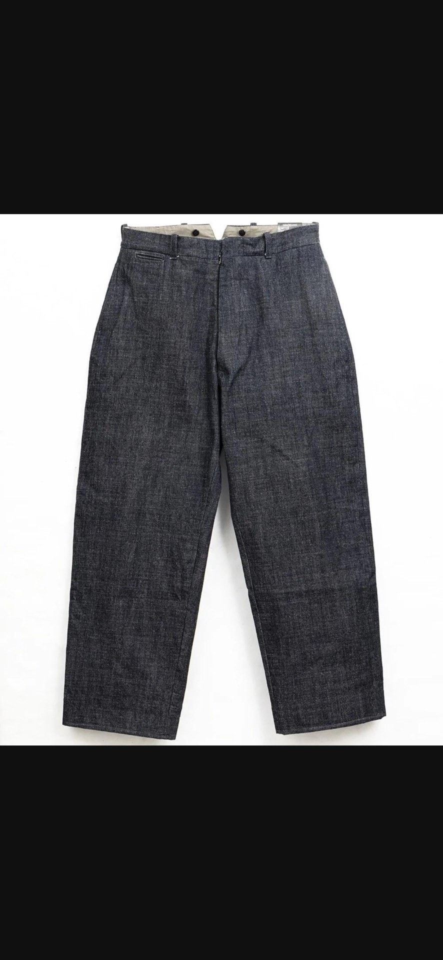 Rag & Bone RAGTIME HIBACK BUCKLE BACK DENIM TROUSERS Size US 31 - 2 Thumbnail