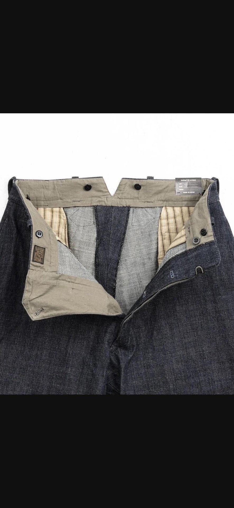 Rag & Bone RAGTIME HIBACK BUCKLE BACK DENIM TROUSERS Size US 31 - 9 Thumbnail