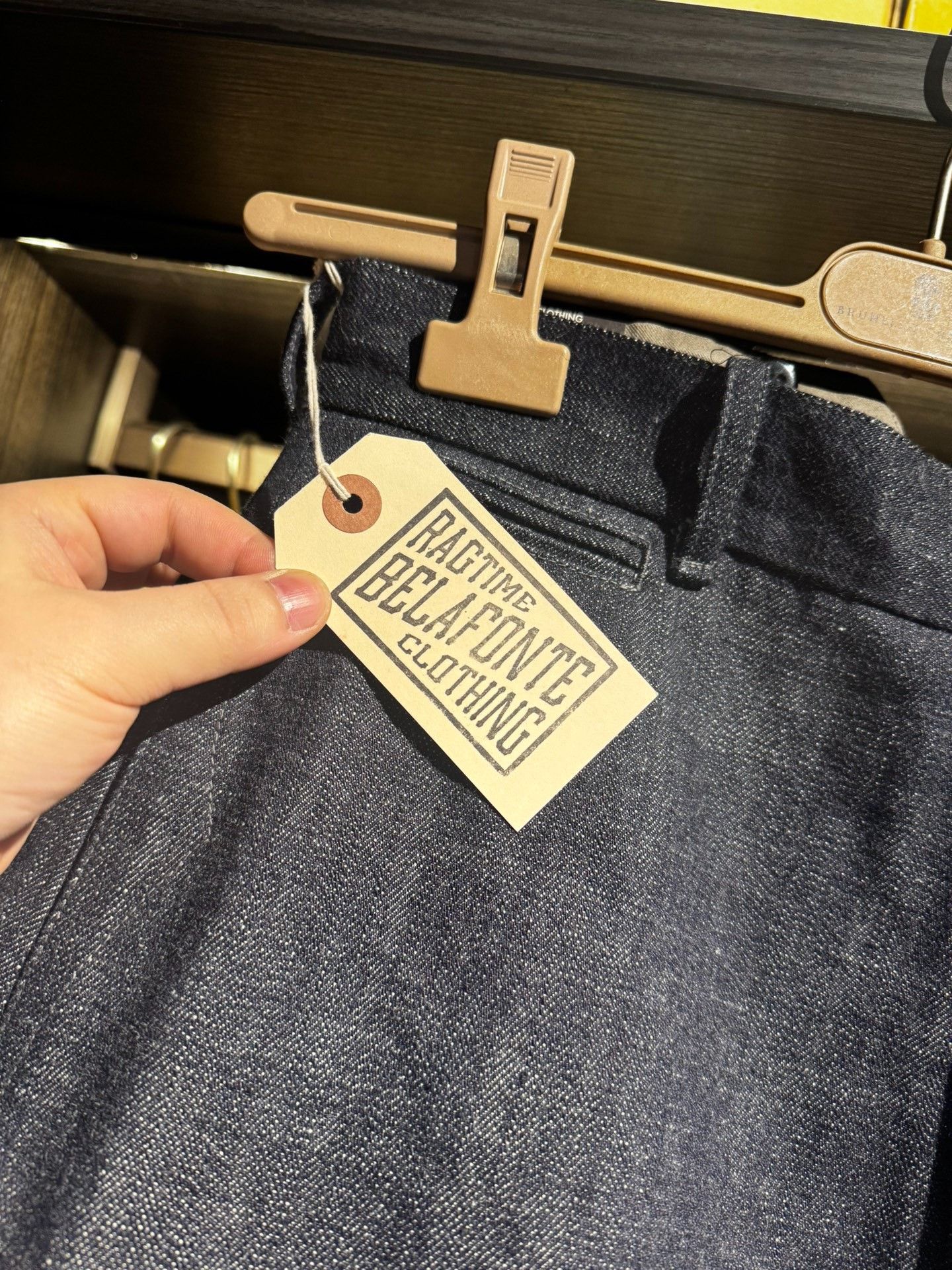 Rag & Bone RAGTIME HIBACK BUCKLE BACK DENIM TROUSERS Size US 31 - 7 Thumbnail