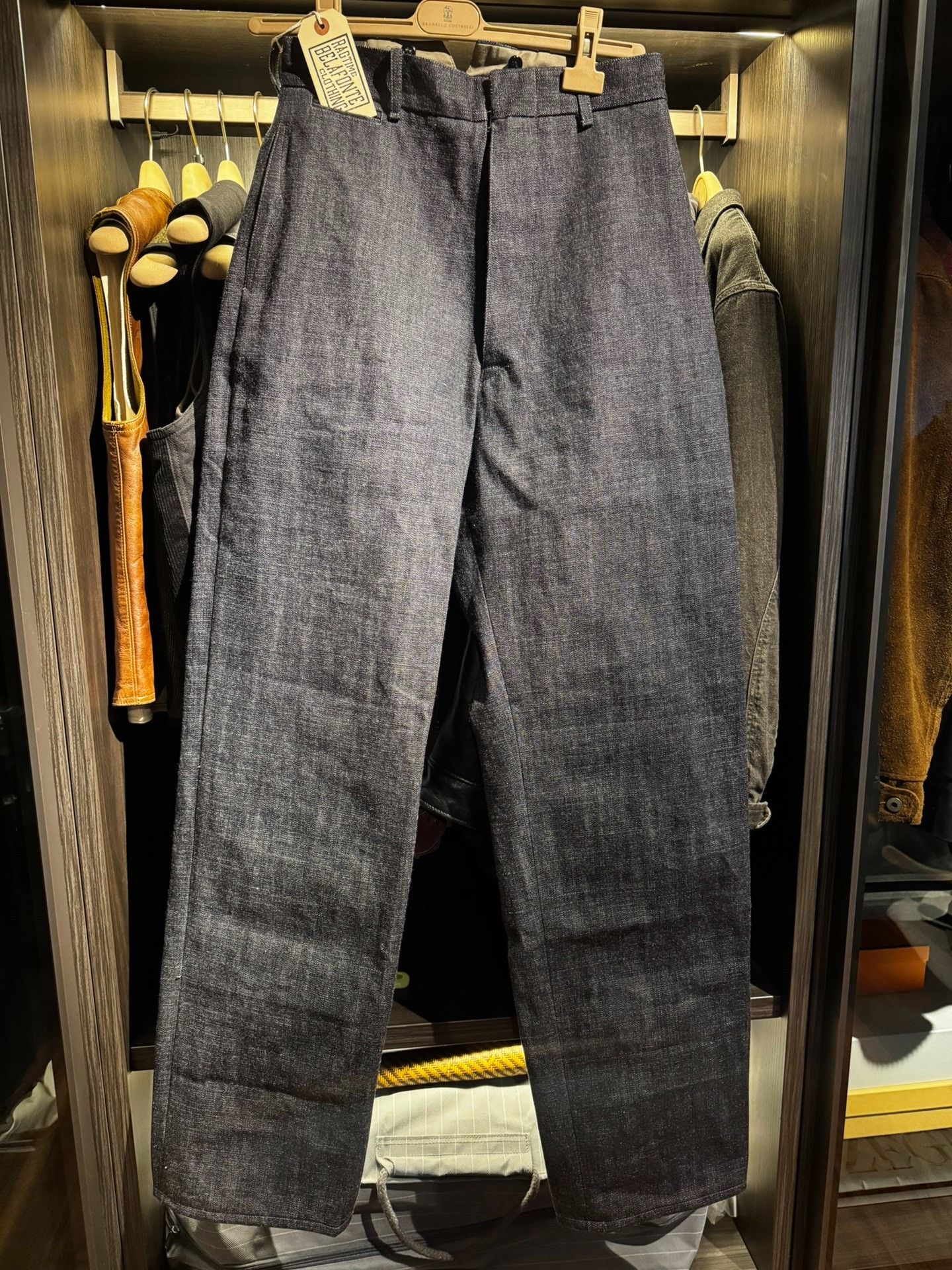 Rag & Bone RAGTIME HIBACK BUCKLE BACK DENIM TROUSERS Size US 31 - 4 Thumbnail