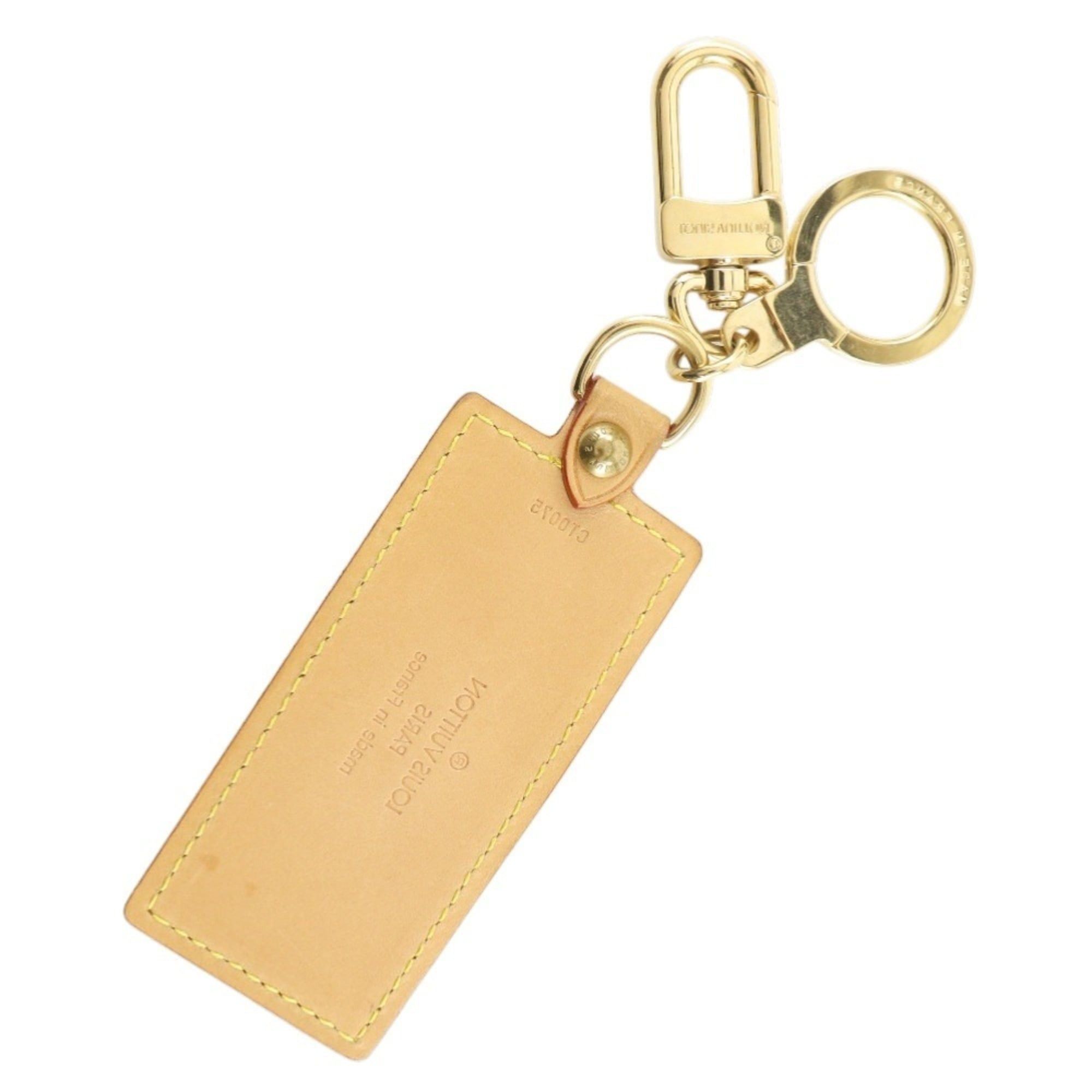 Louis Vuitton Louis Vuitton Porte Cle Fortune Keychain M85378, Natural Leather x Gold Plated, CT0075, Unisex Size ONE SIZE - 2 Thumbnail