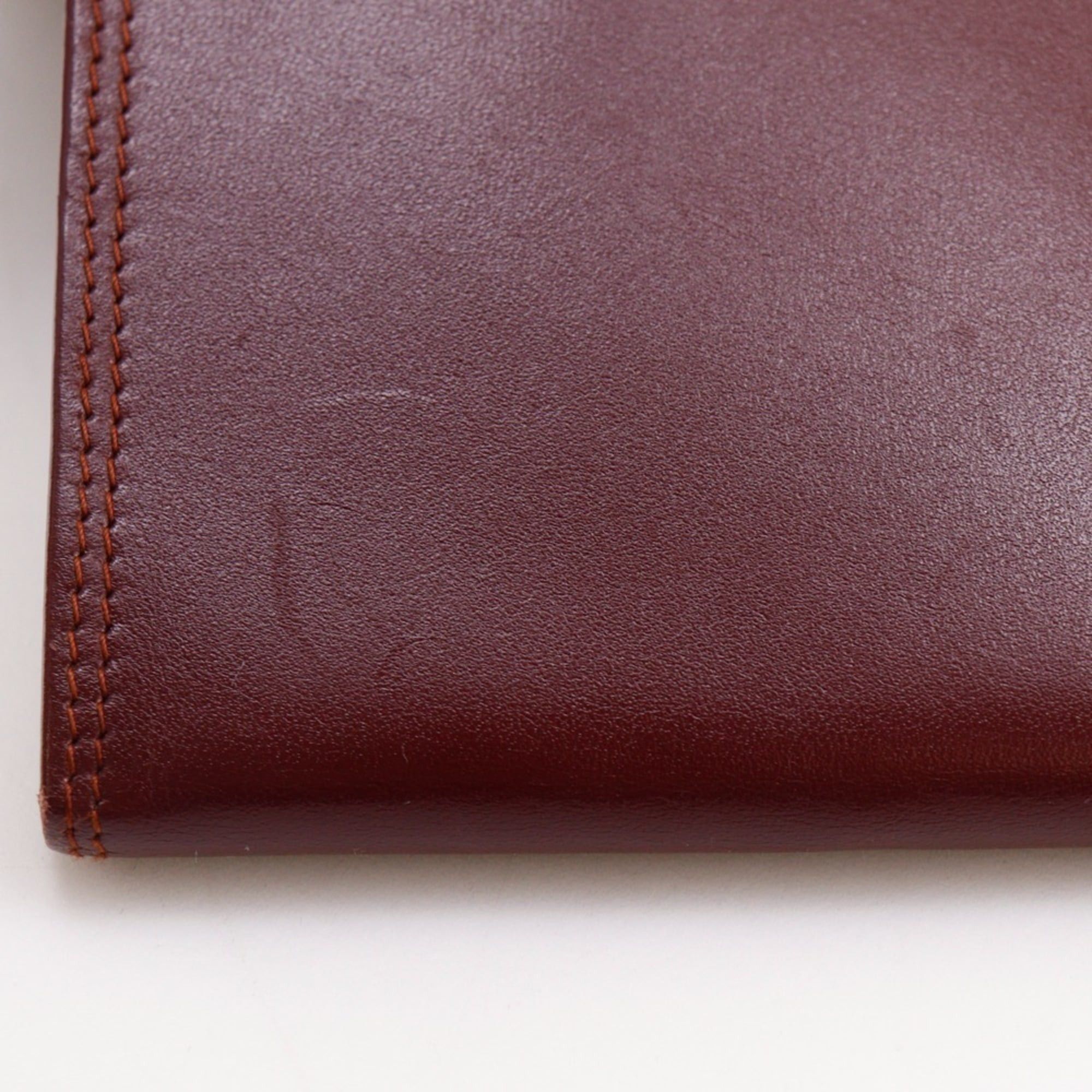 Cartier Cartier Must Line Clutch Bag, Calfskin, Bordeaux, Magnetic Closure, Women's Size ONE SIZE - 11 Thumbnail