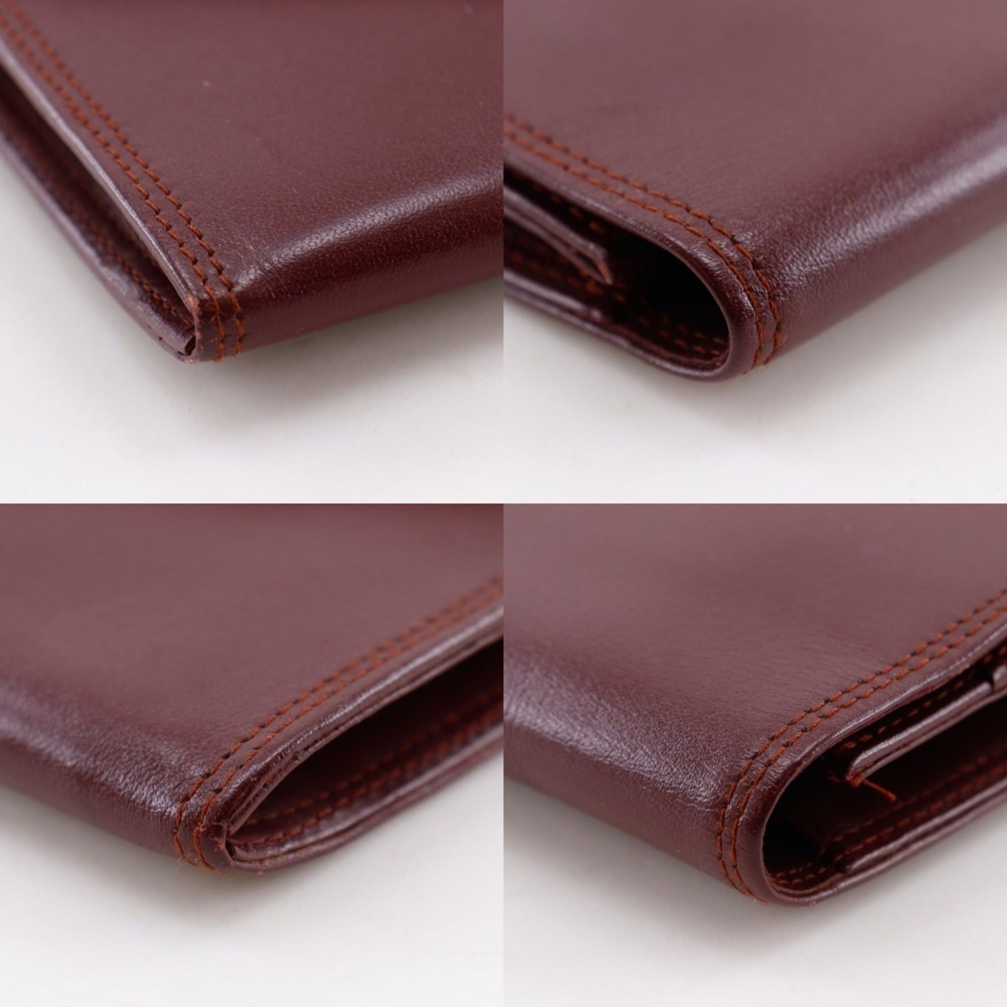 Cartier Cartier Must Line Clutch Bag, Calfskin, Bordeaux, Magnetic Closure, Women's Size ONE SIZE - 4 Thumbnail