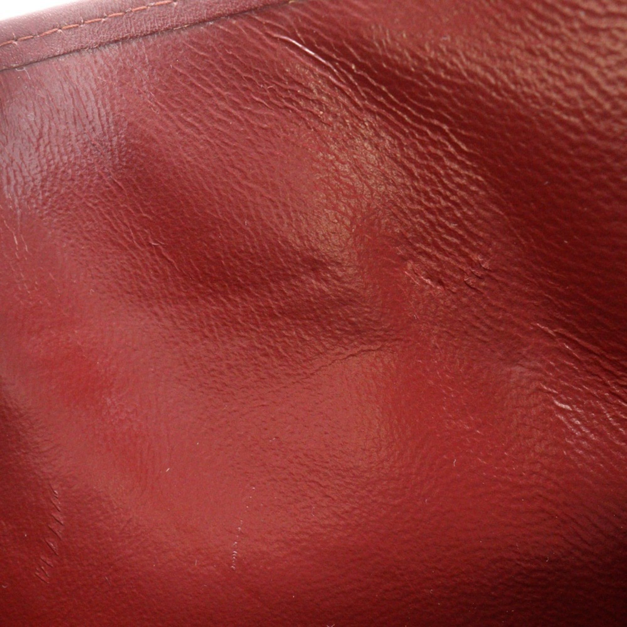 Cartier Cartier Must Line Clutch Bag, Calfskin, Bordeaux, Magnetic Closure, Women's Size ONE SIZE - 13 Thumbnail