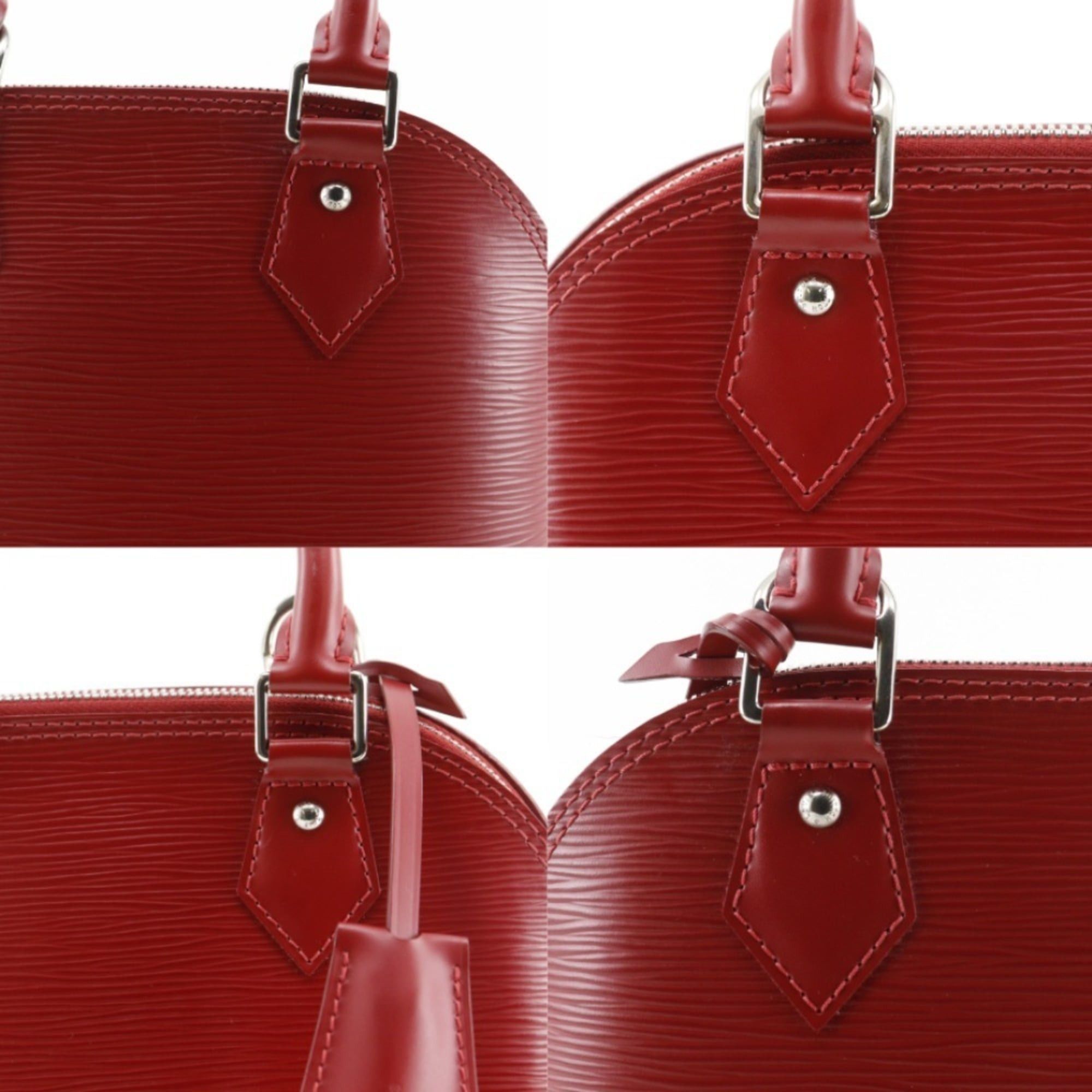 Louis Vuitton Louis Vuitton Alma BB Handbag, 2-Way Shoulder Bag, M41160, Epi Leather, 2013 Model, Red, MI3173, 2-Way, Double Zipper, BB, Women's Size ONE SIZE - 11 Thumbnail