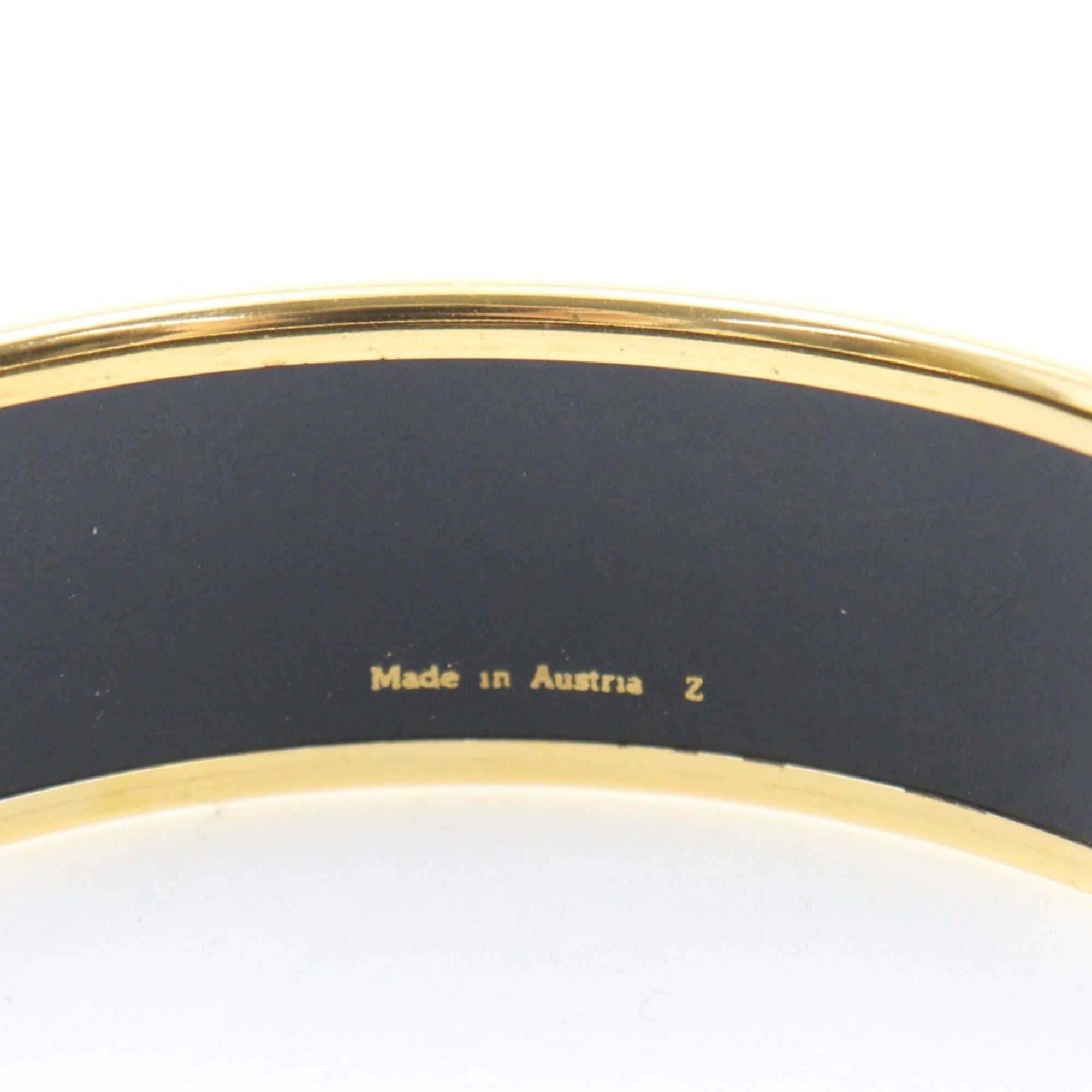 Hermes Hermes EmailGM Bangle, Cloisonné Enamel, Horse Design, Gold Plated, Red, Approx. 33.4g, Women's Size ONE SIZE - 4 Thumbnail