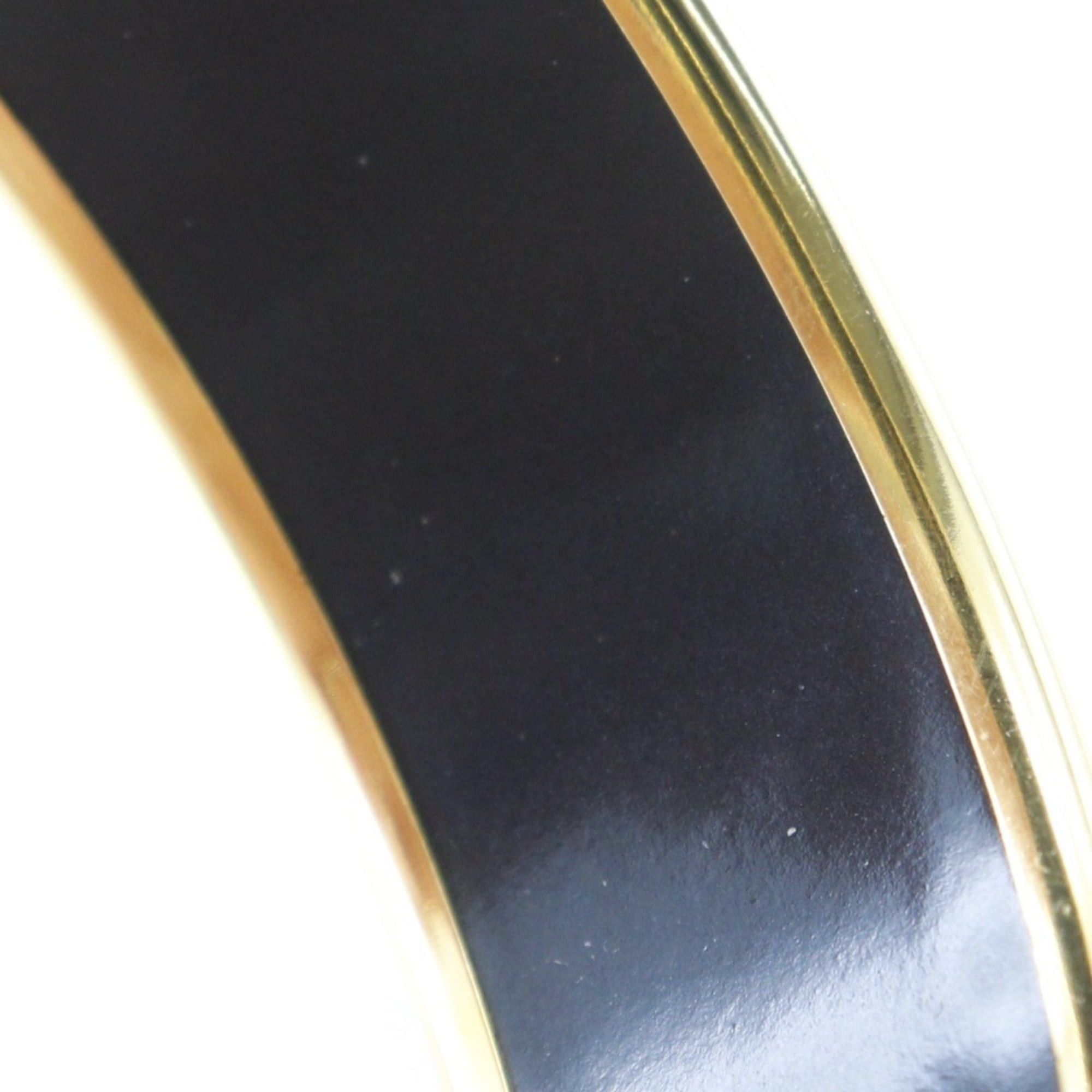 Hermes Hermes EmailGM Bangle, Cloisonné Enamel, Horse Design, Gold Plated, Red, Approx. 33.4g, Women's Size ONE SIZE - 7 Thumbnail