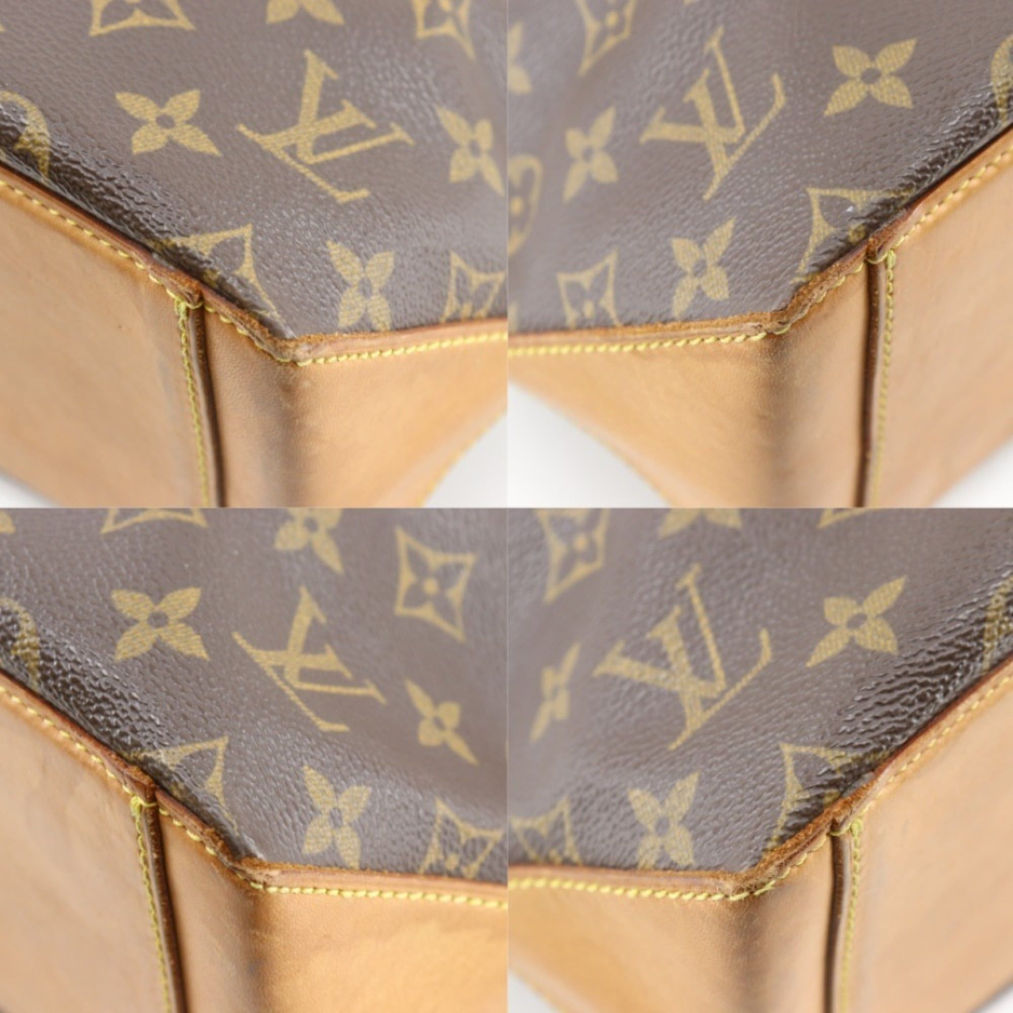 Louis Vuitton Louis Vuitton Cabas Piano Tote Bag M51148 Monogram Canvas 2001 Brown VI1001 A5 Zippered Women's Size ONE SIZE - 4 Thumbnail