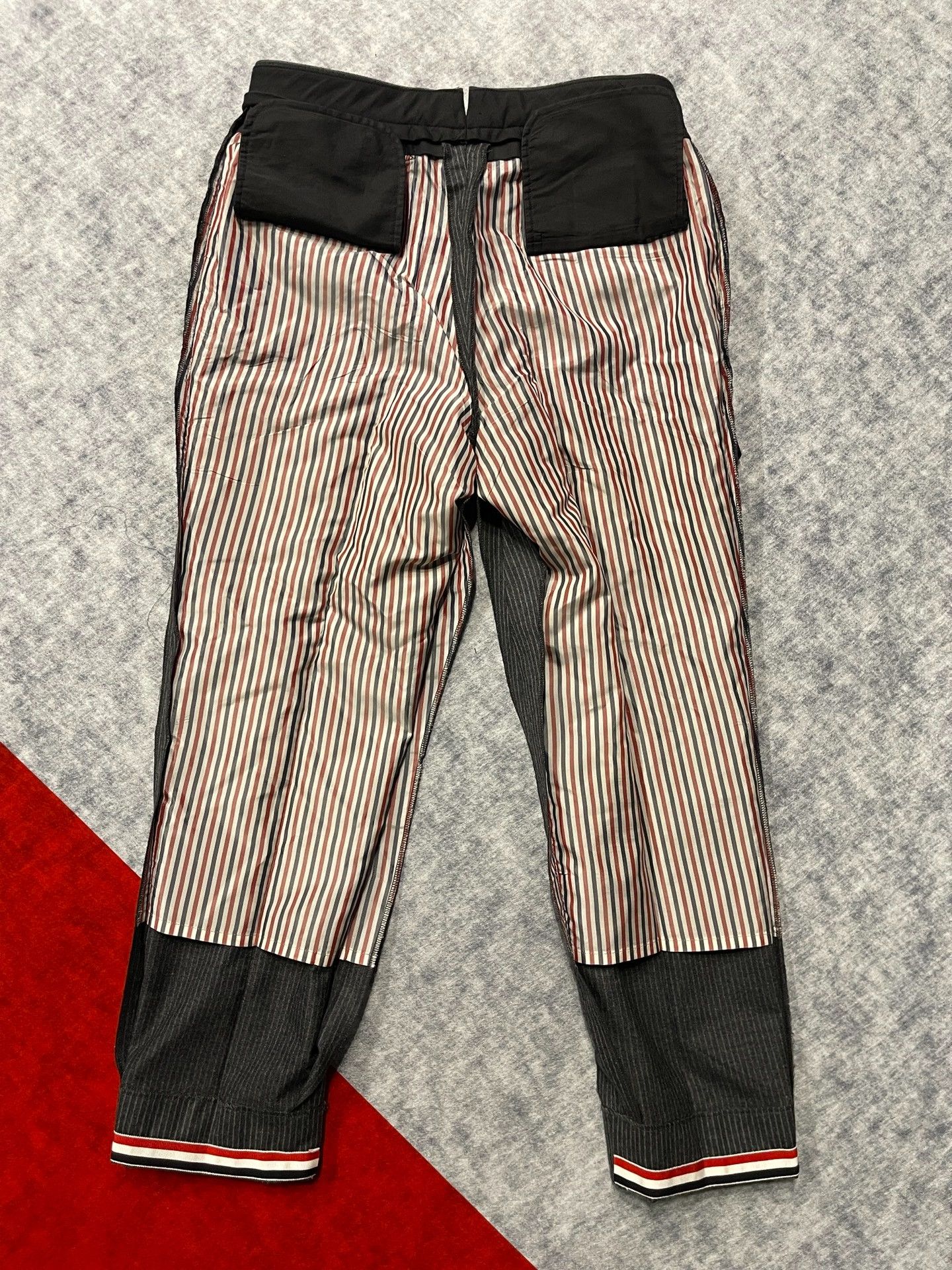 Thom Browne Thom Browne Striped Gray Tailored Pants Size US 31 - 4 Thumbnail
