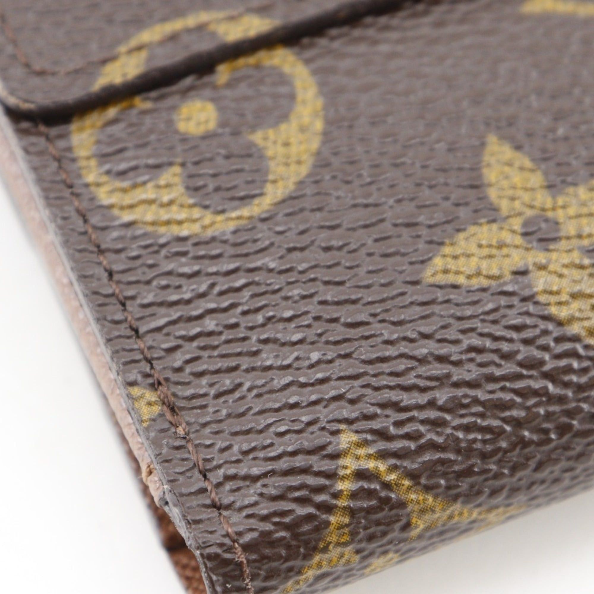 Louis Vuitton Louis Vuitton Portemonnaie Billet Cartes Credit Bi-fold Wallet, M61652, Monogram Canvas, 2008, Brown, SP2088, Snap Button, Unisex Size ONE SIZE - 4 Thumbnail