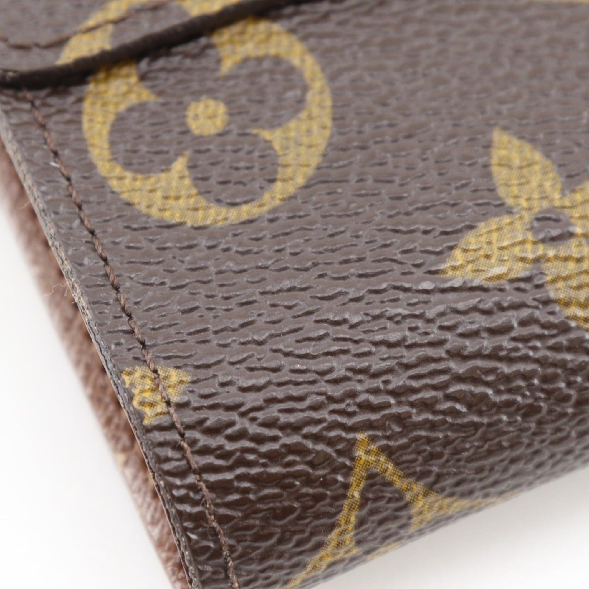 Louis Vuitton Louis Vuitton Portemonnaie Billet Cartes Credit Bi-fold Wallet, M61652, Monogram Canvas, 2008, Brown, SP2088, Snap Button, Unisex Size ONE SIZE - 6 Thumbnail