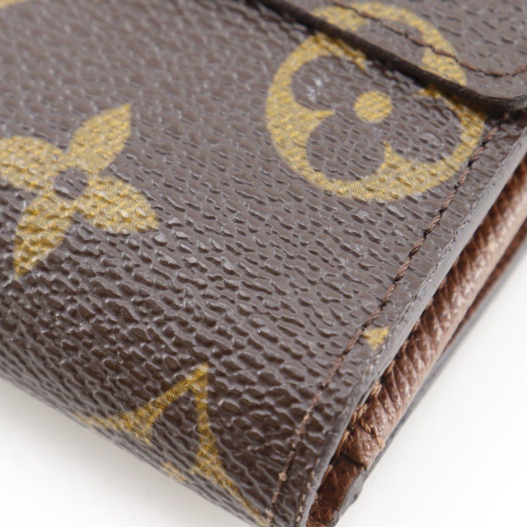 Louis Vuitton Louis Vuitton Portemonnaie Billet Cartes Credit Bi-fold Wallet, M61652, Monogram Canvas, 2008, Brown, SP2088, Snap Button, Unisex Size ONE SIZE - 7 Thumbnail