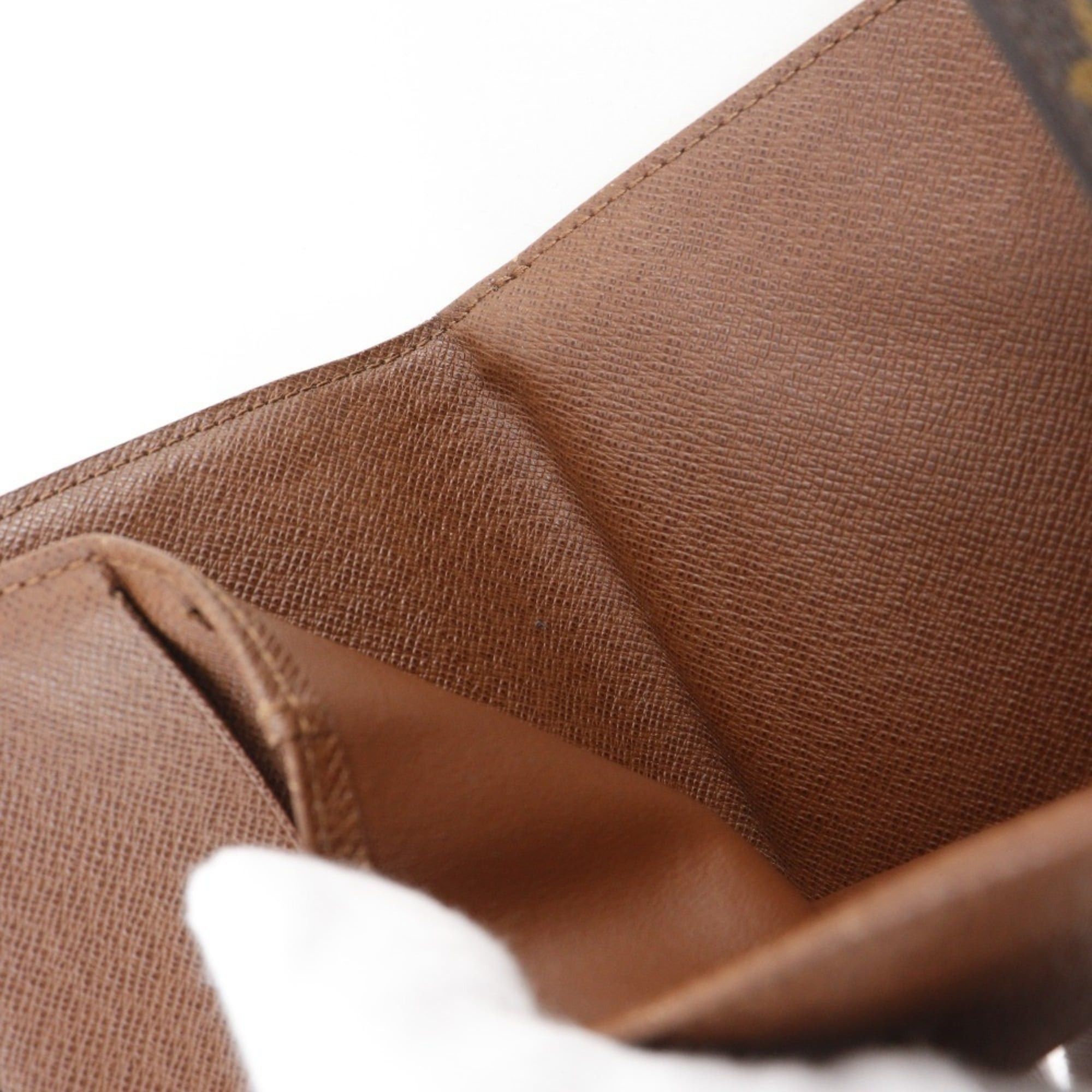 Louis Vuitton Louis Vuitton Portemonnaie Billet Cartes Credit Bi-fold Wallet, M61652, Monogram Canvas, 2008, Brown, SP2088, Snap Button, Unisex Size ONE SIZE - 11 Thumbnail