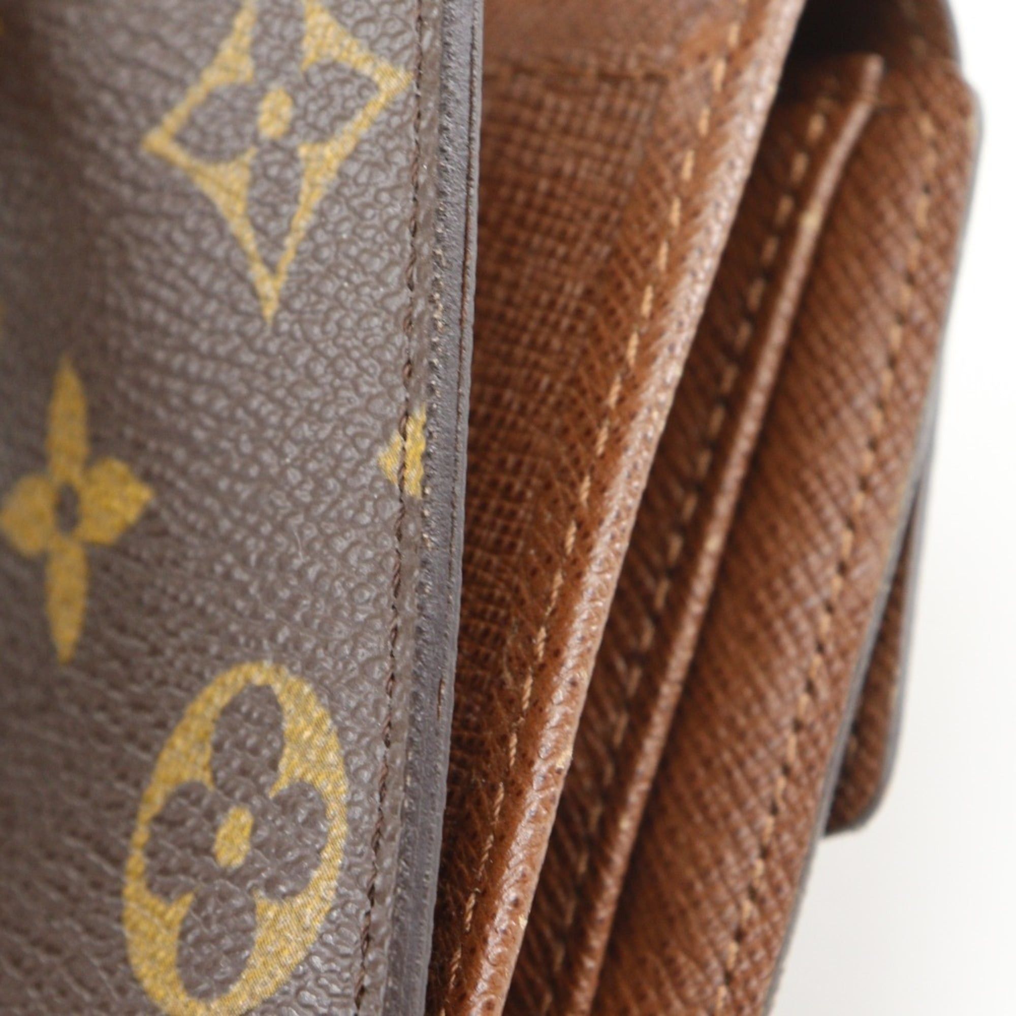 Louis Vuitton Louis Vuitton Portemonnaie Billet Cartes Credit Bi-fold Wallet, M61652, Monogram Canvas, 2008, Brown, SP2088, Snap Button, Unisex Size ONE SIZE - 17 Thumbnail