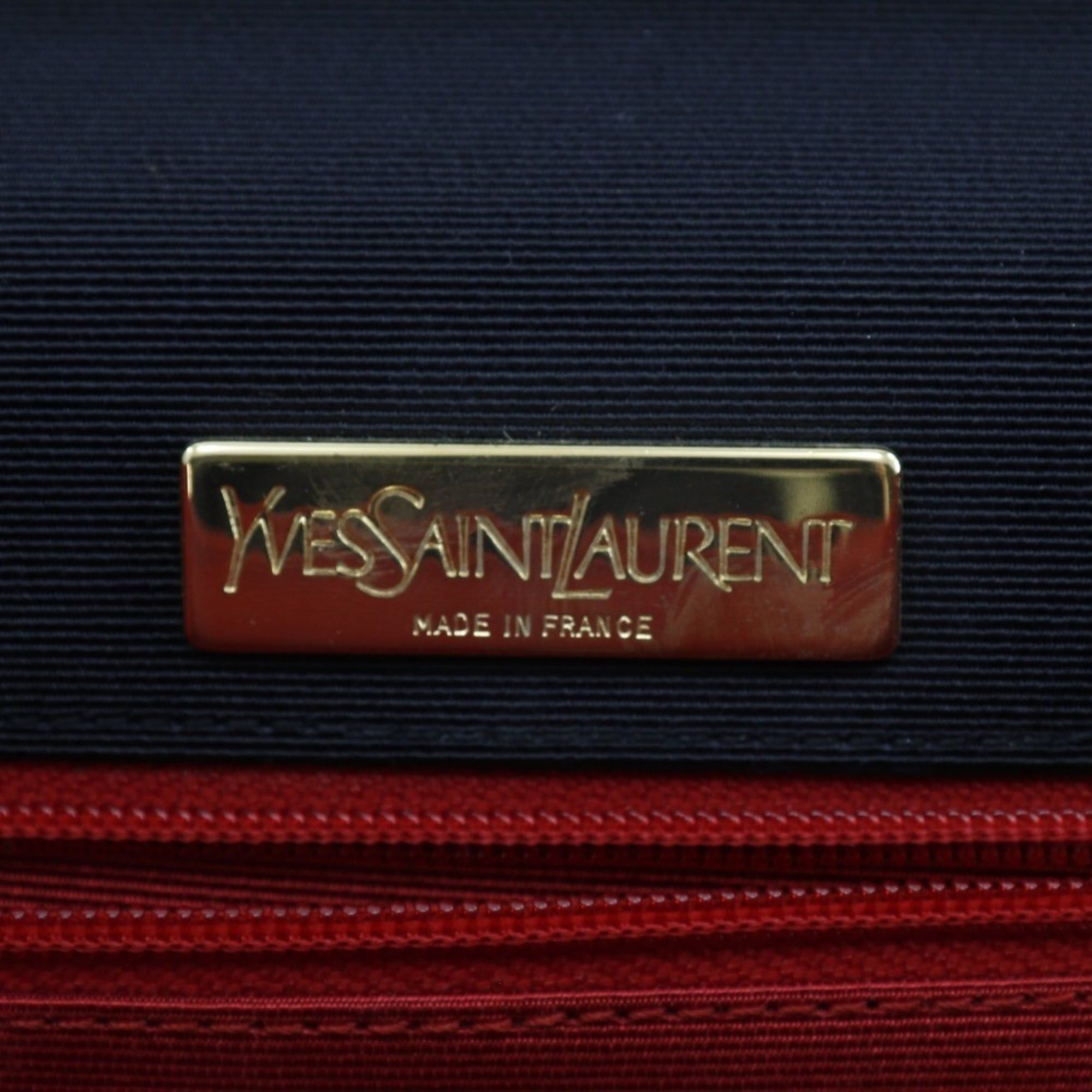 Yves Saint Laurent Yves Saint Laurent Party Bag, Shoulder 2-Way Clutch, Cotton, Black, 2-Way, Magnetic Closure, Bag for Women Size ONE SIZE - 9 Thumbnail