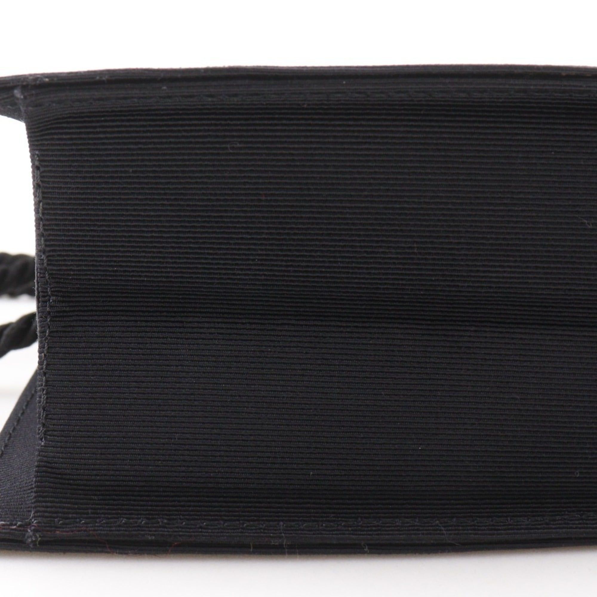 Yves Saint Laurent Yves Saint Laurent Party Bag, Shoulder 2-Way Clutch, Cotton, Black, 2-Way, Magnetic Closure, Bag for Women Size ONE SIZE - 12 Thumbnail
