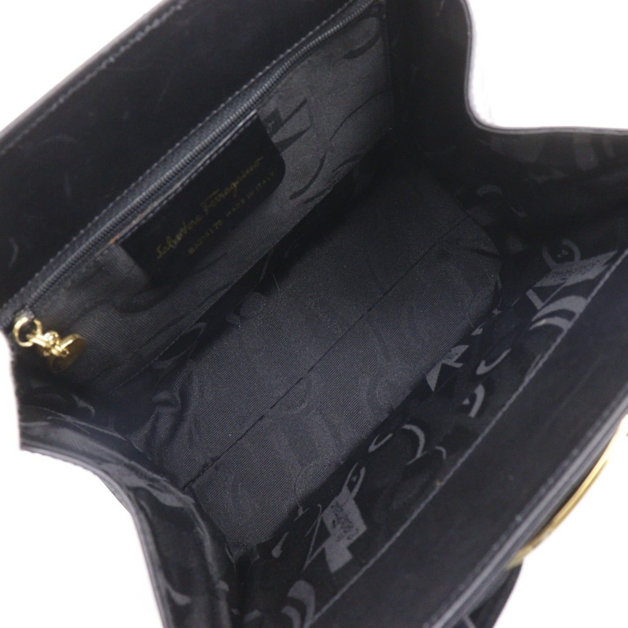 Salvatore Ferragamo Salvatore Ferragamo Vara Ribbon Handbag 2-Way Shoulder Bag BA214178 Calfskin Black 2-way A5 Magnetic Closure Women's Size ONE SIZE - 6 Thumbnail