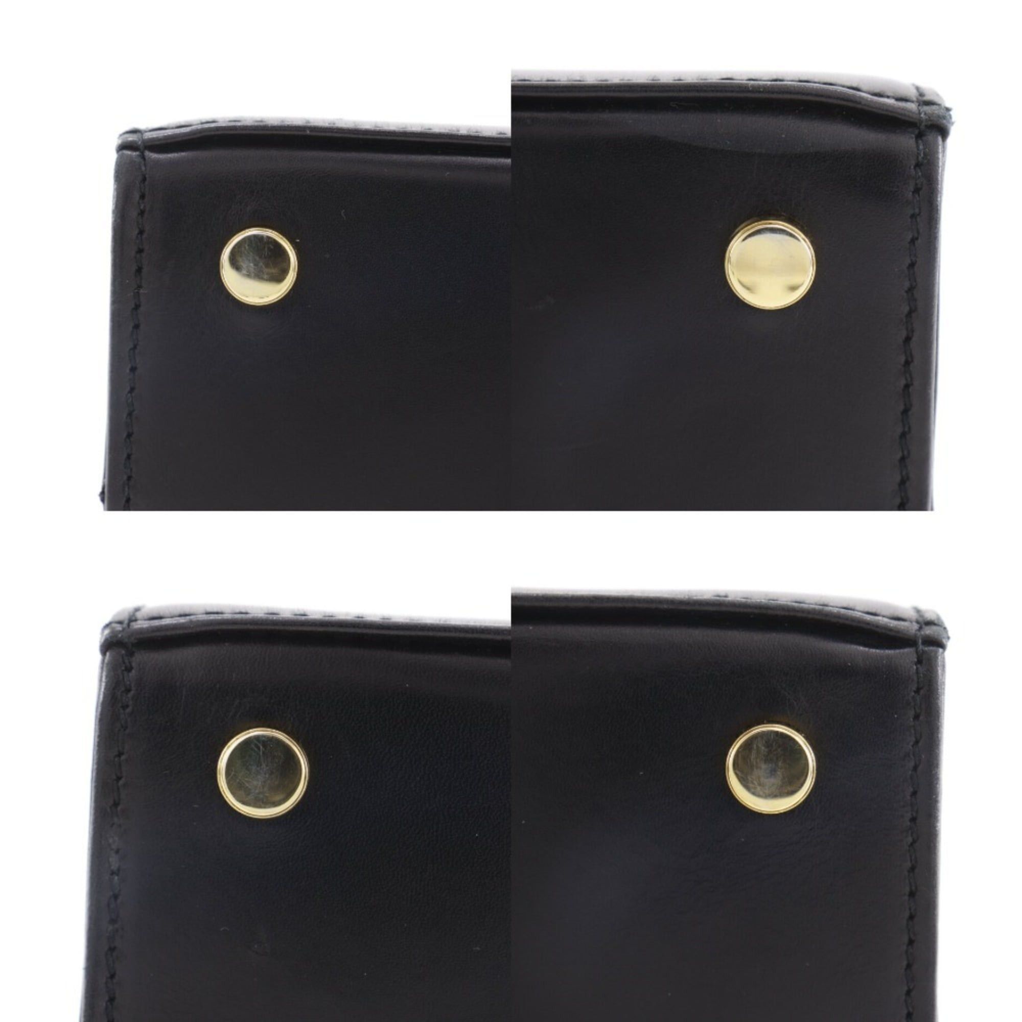 Salvatore Ferragamo Salvatore Ferragamo Vara Ribbon Handbag 2-Way Shoulder Bag BA214178 Calfskin Black 2-way A5 Magnetic Closure Women's Size ONE SIZE - 8 Thumbnail