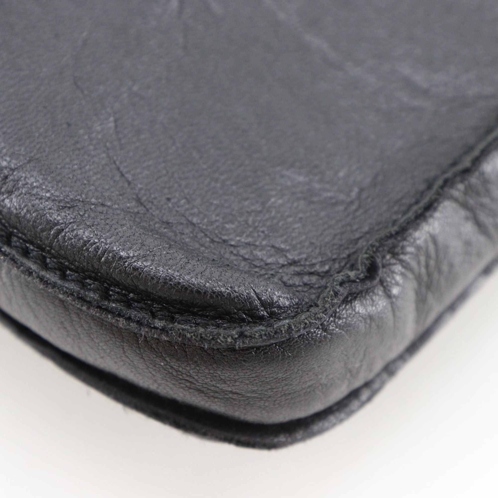 Hermes Hermes Toudu Shoulder Bag, Calfskin, Black, Snap Button, Unisex Size ONE SIZE - 5 Thumbnail