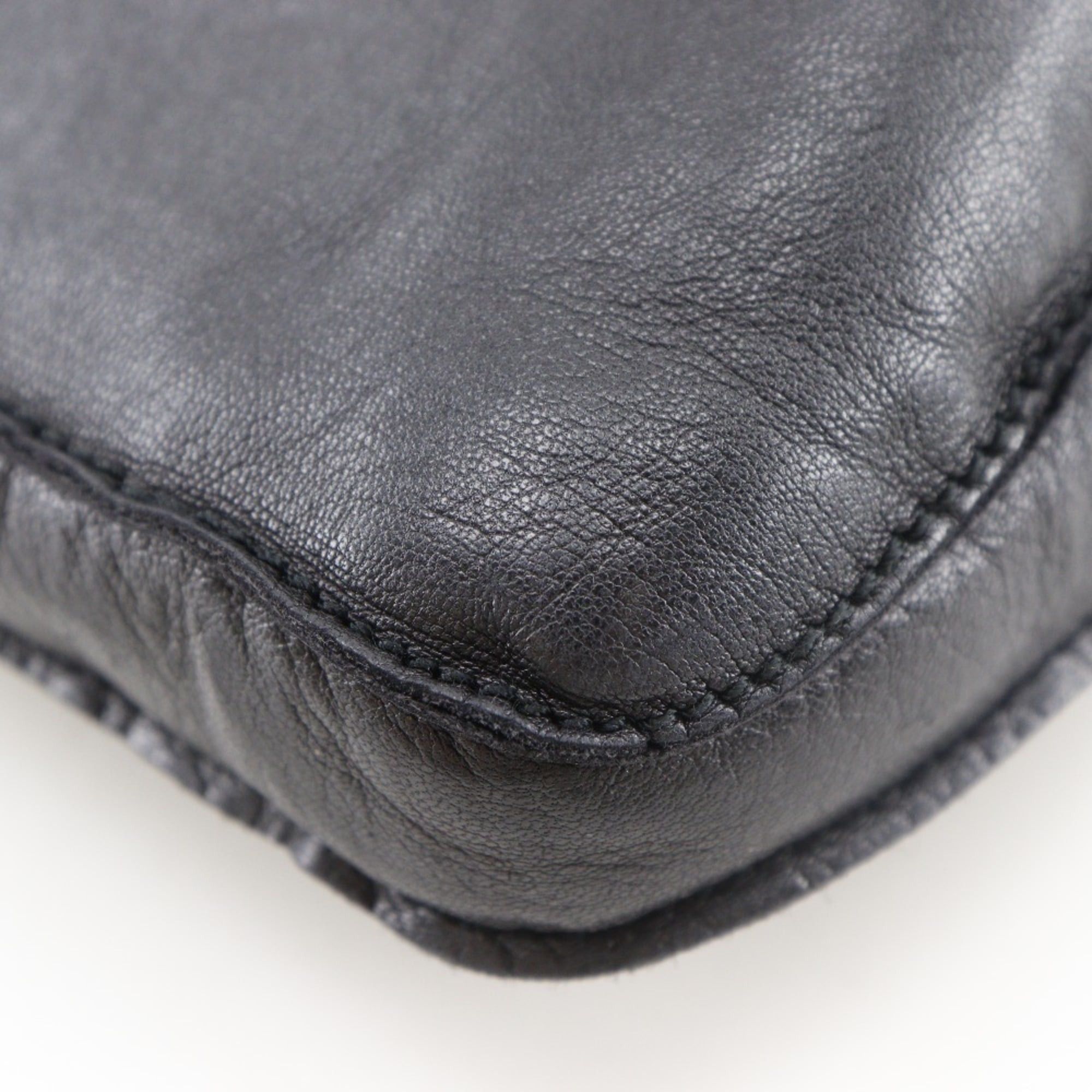 Hermes Hermes Toudu Shoulder Bag, Calfskin, Black, Snap Button, Unisex Size ONE SIZE - 6 Thumbnail
