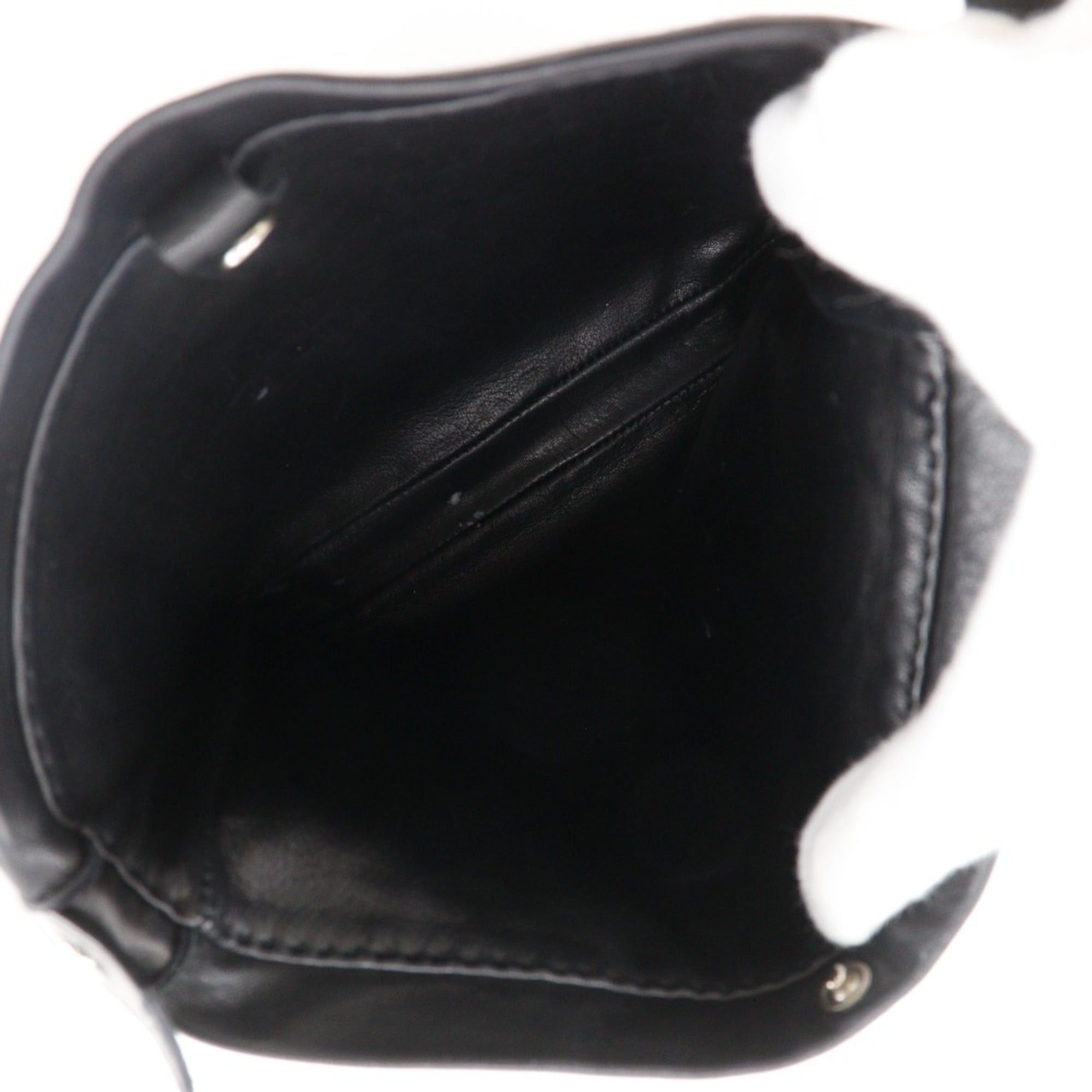 Hermes Hermes Toudu Shoulder Bag, Calfskin, Black, Snap Button, Unisex Size ONE SIZE - 8 Thumbnail