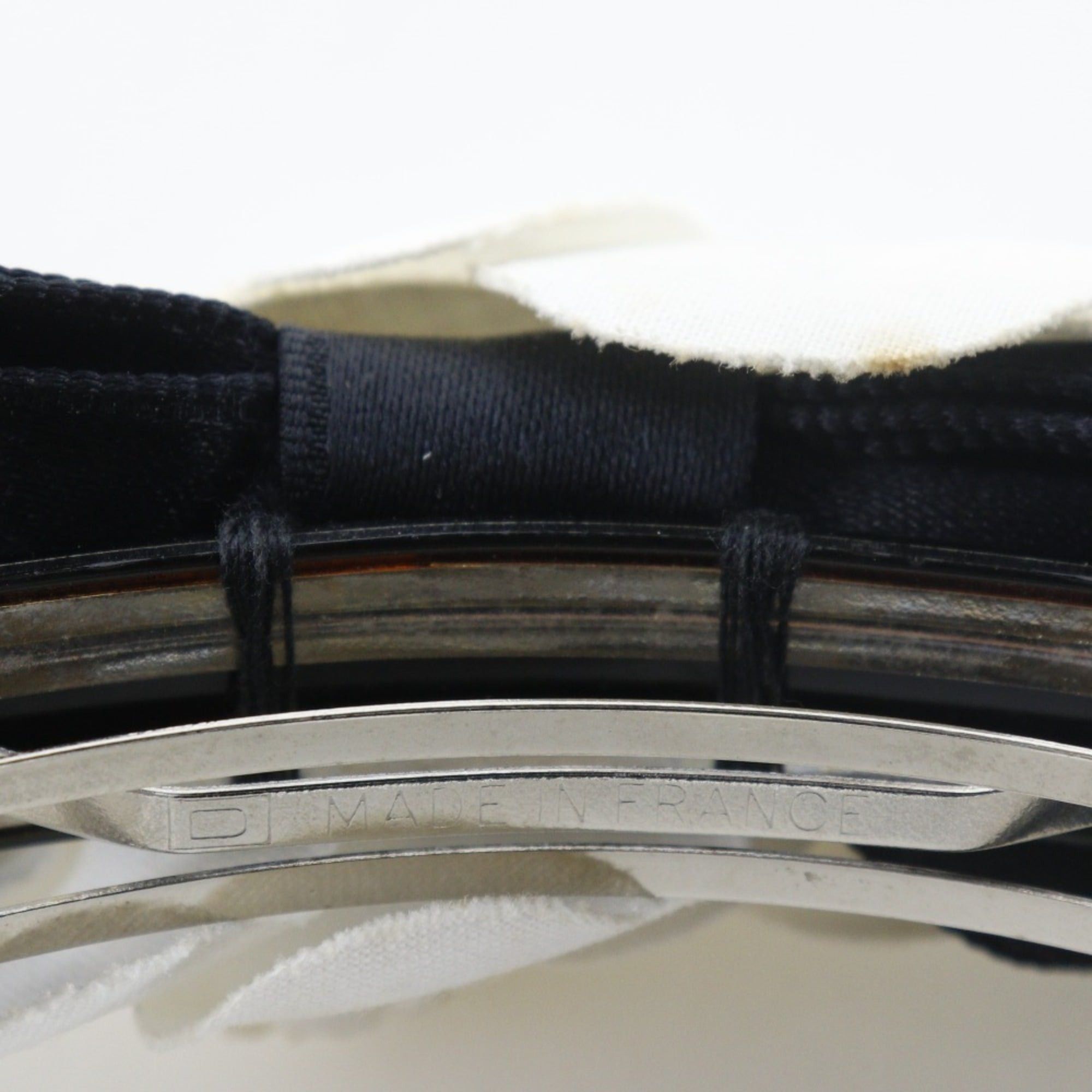 Chanel Chanel Camellia Ribbon Barrette, Satin, Black/White Ribbon, for Women Size ONE SIZE - 7 Thumbnail