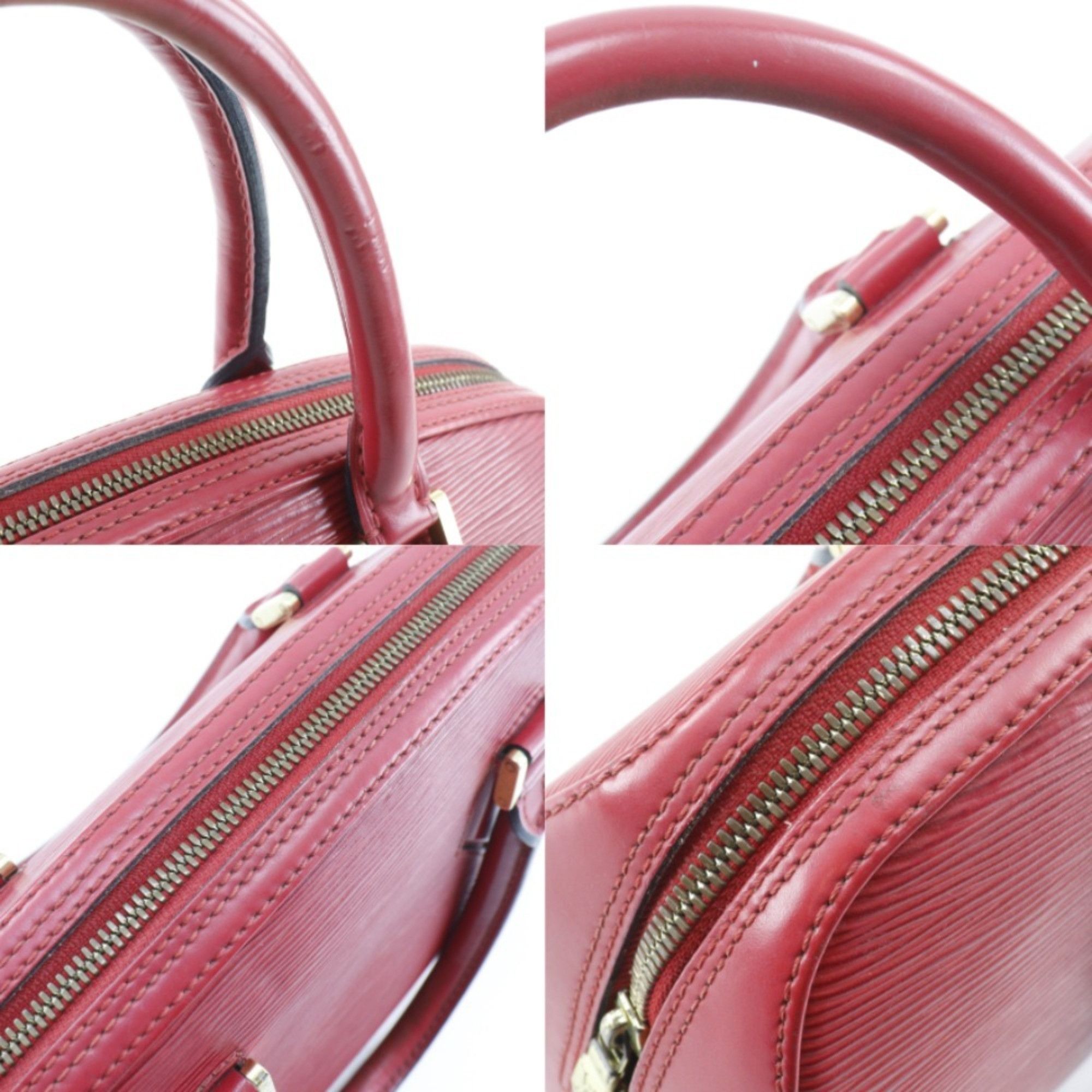Louis Vuitton Louis Vuitton Jasmine Handbag M52087 Epi Leather Castilian Red 1998 TH0918 Double Zipper Women's Size ONE SIZE - 15 Thumbnail