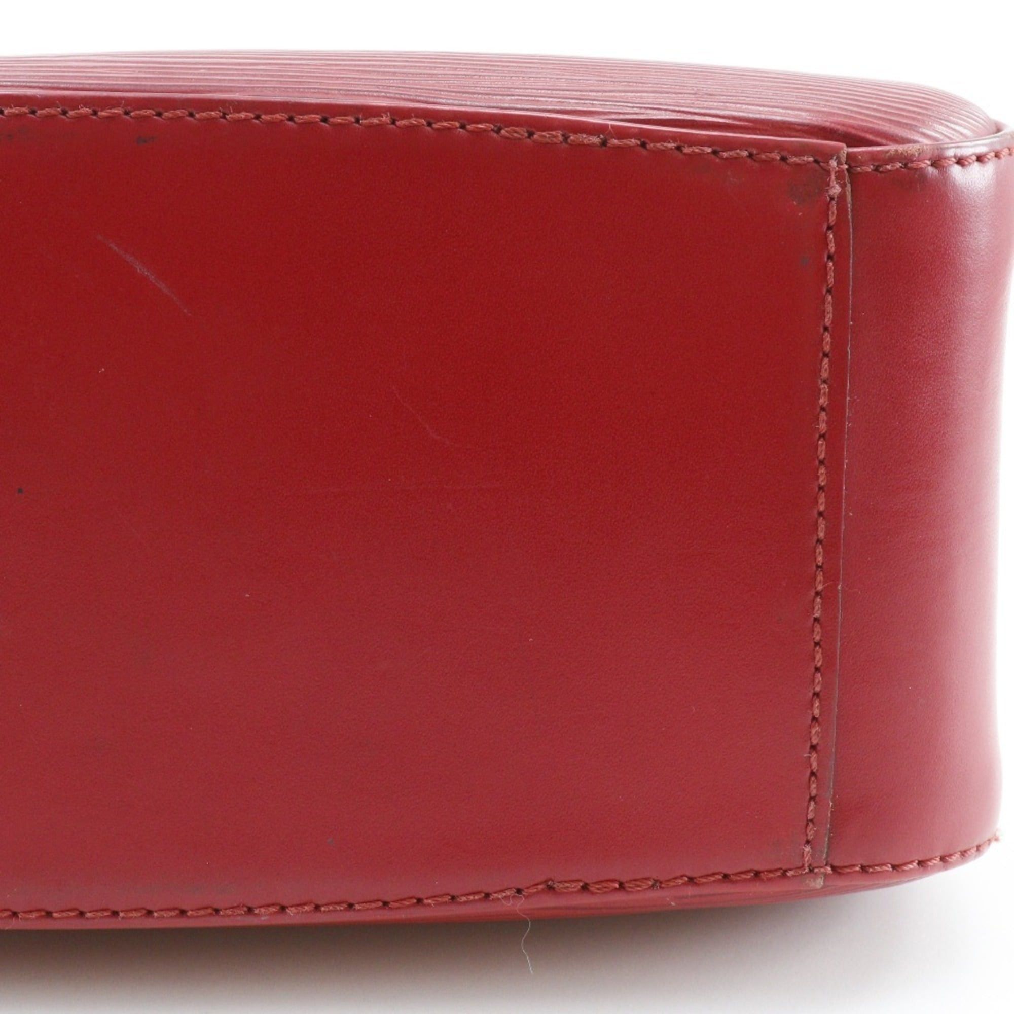 Louis Vuitton Louis Vuitton Jasmine Handbag M52087 Epi Leather Castilian Red 1998 TH0918 Double Zipper Women's Size ONE SIZE - 11 Thumbnail